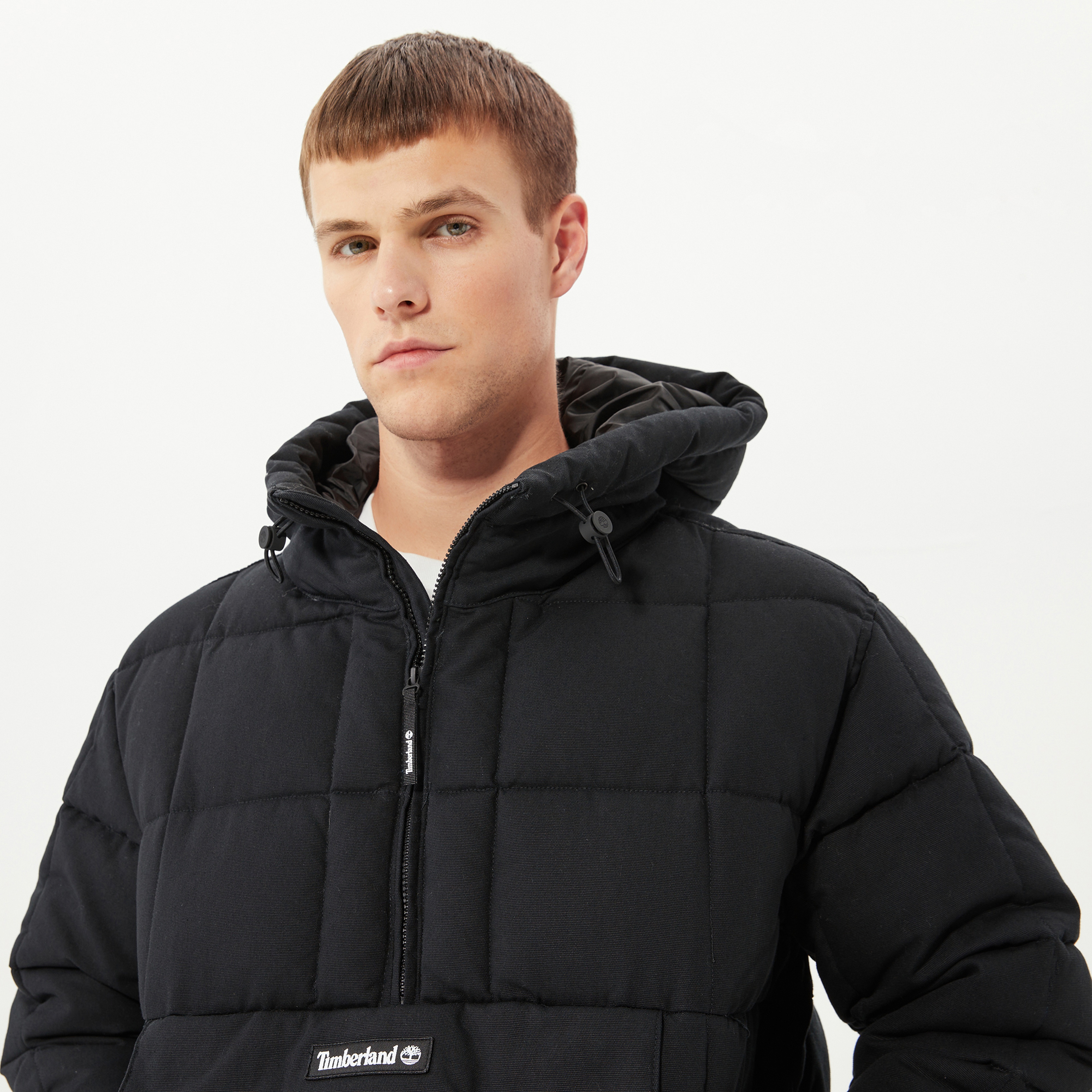 Timberland PU Puffer Anorak Erkek Siyah Ceket