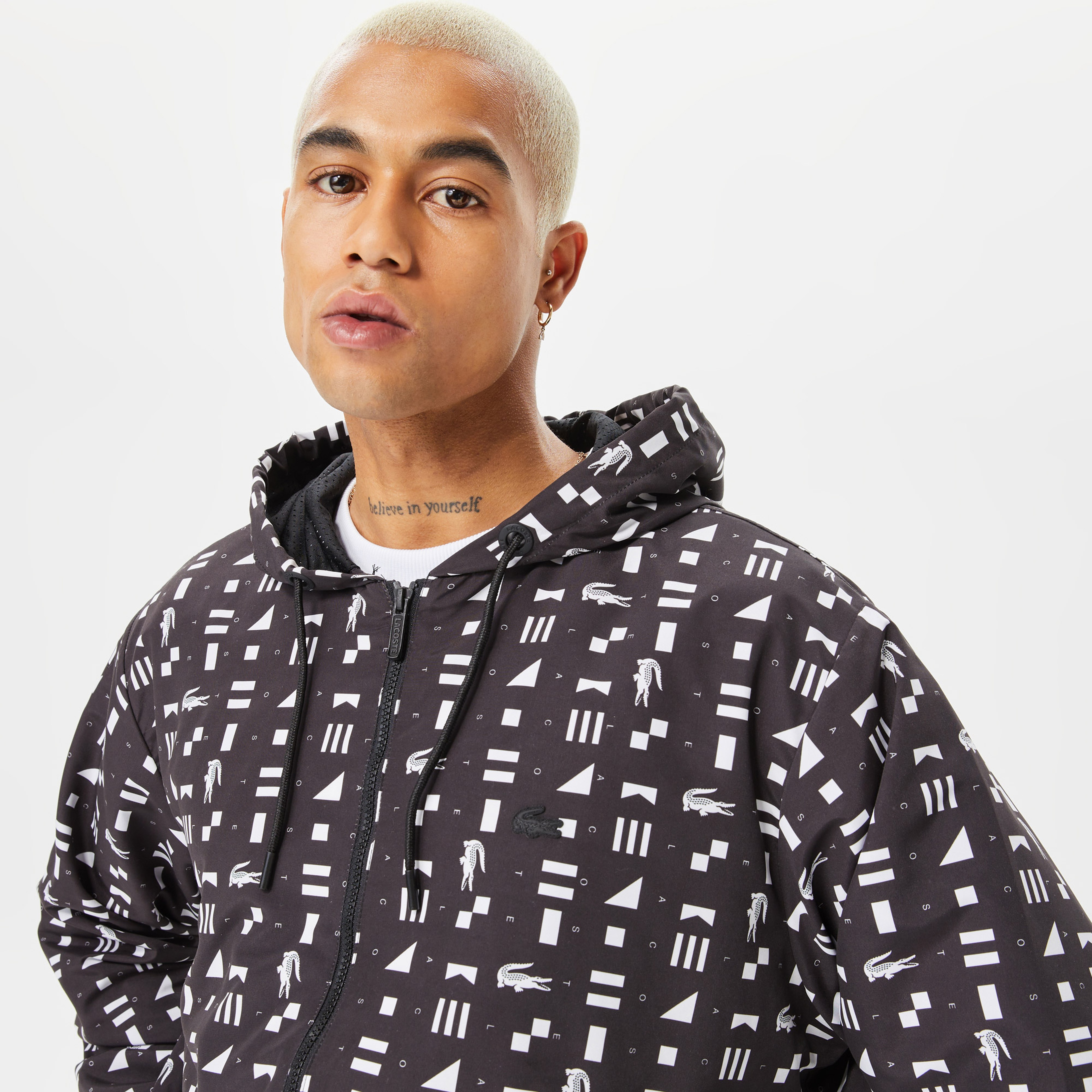 Lacoste House of SuperStep X Lacoste Erkek Siyah Eşofman Üstü