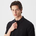 Nautica Erkek Siyah Slim Fit Kısa Kollu Polo Yaka T-Shirt