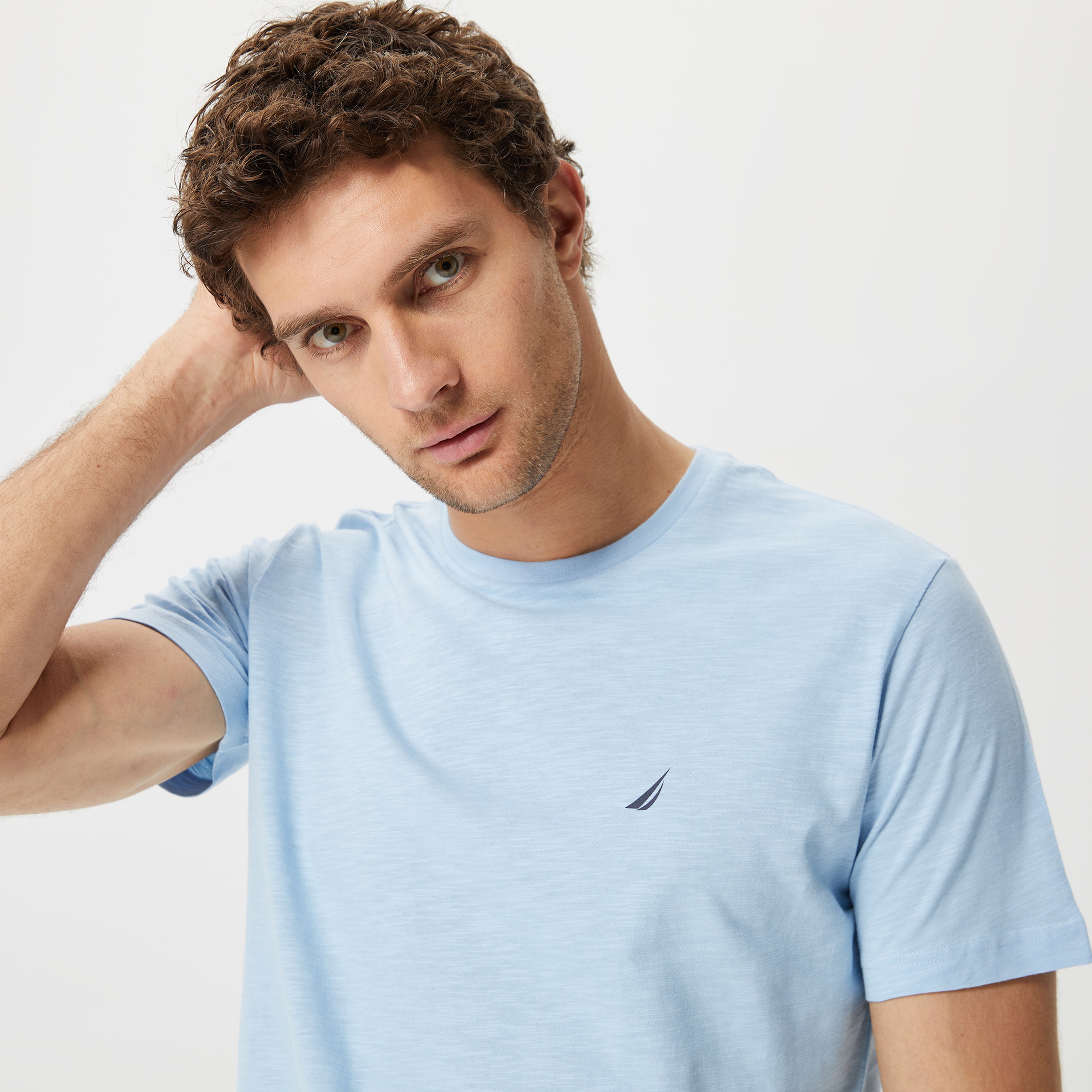Nautica Erkek Mavi Standart Fit T-Shirt