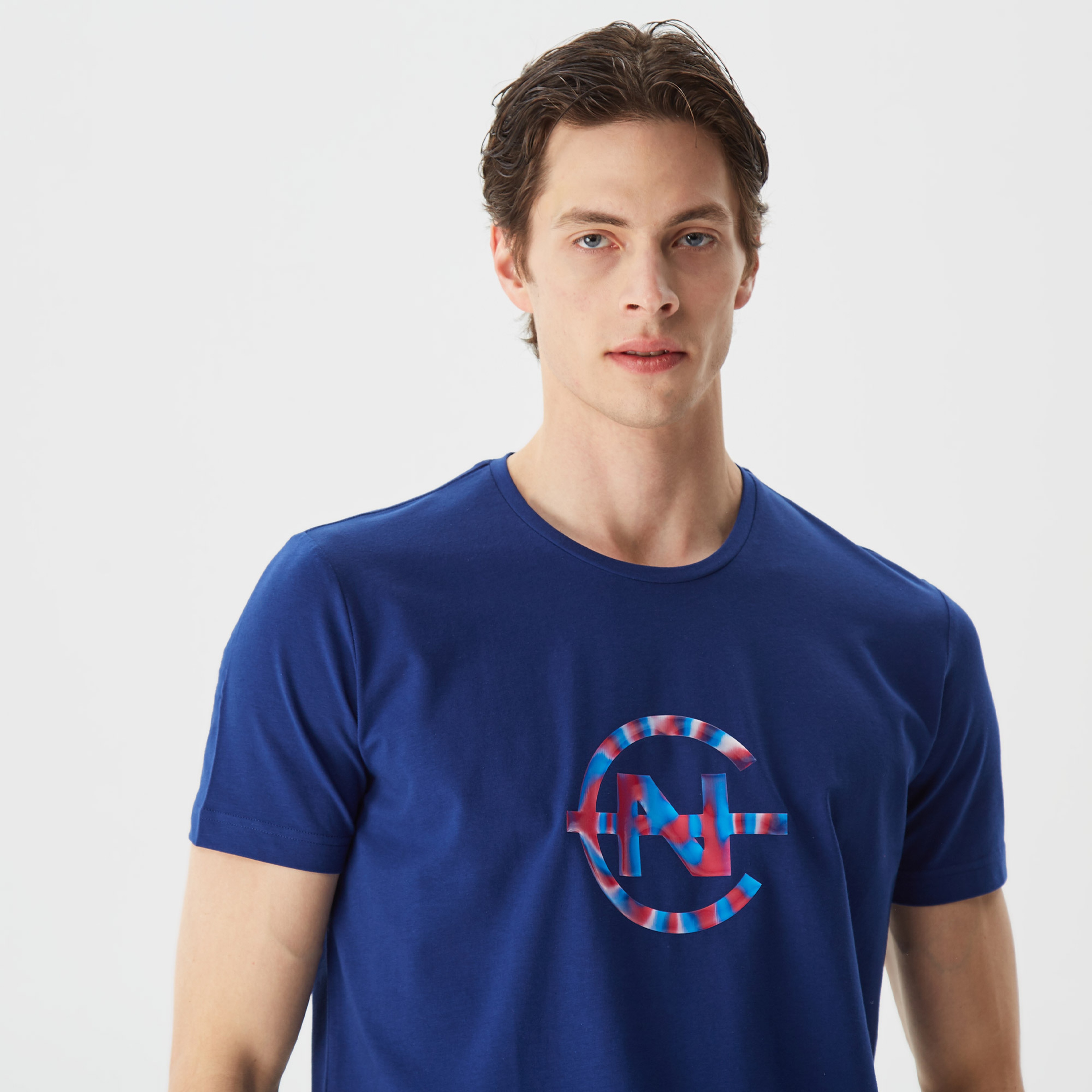 Nautica Erkek Lacivert Standart Fit T-Shirt