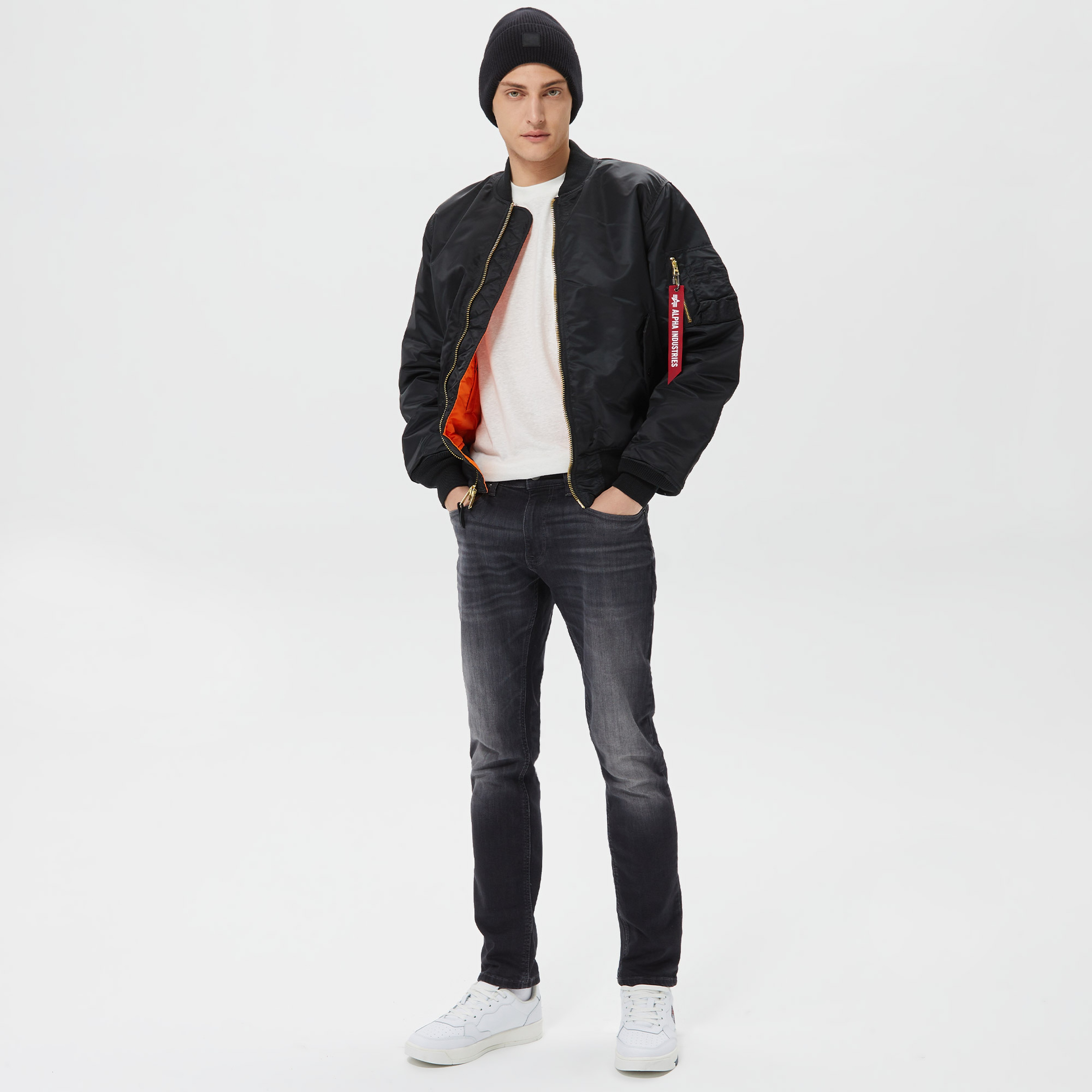 Alpha Industries MA-1 Flight Erkek Siyah Ceket