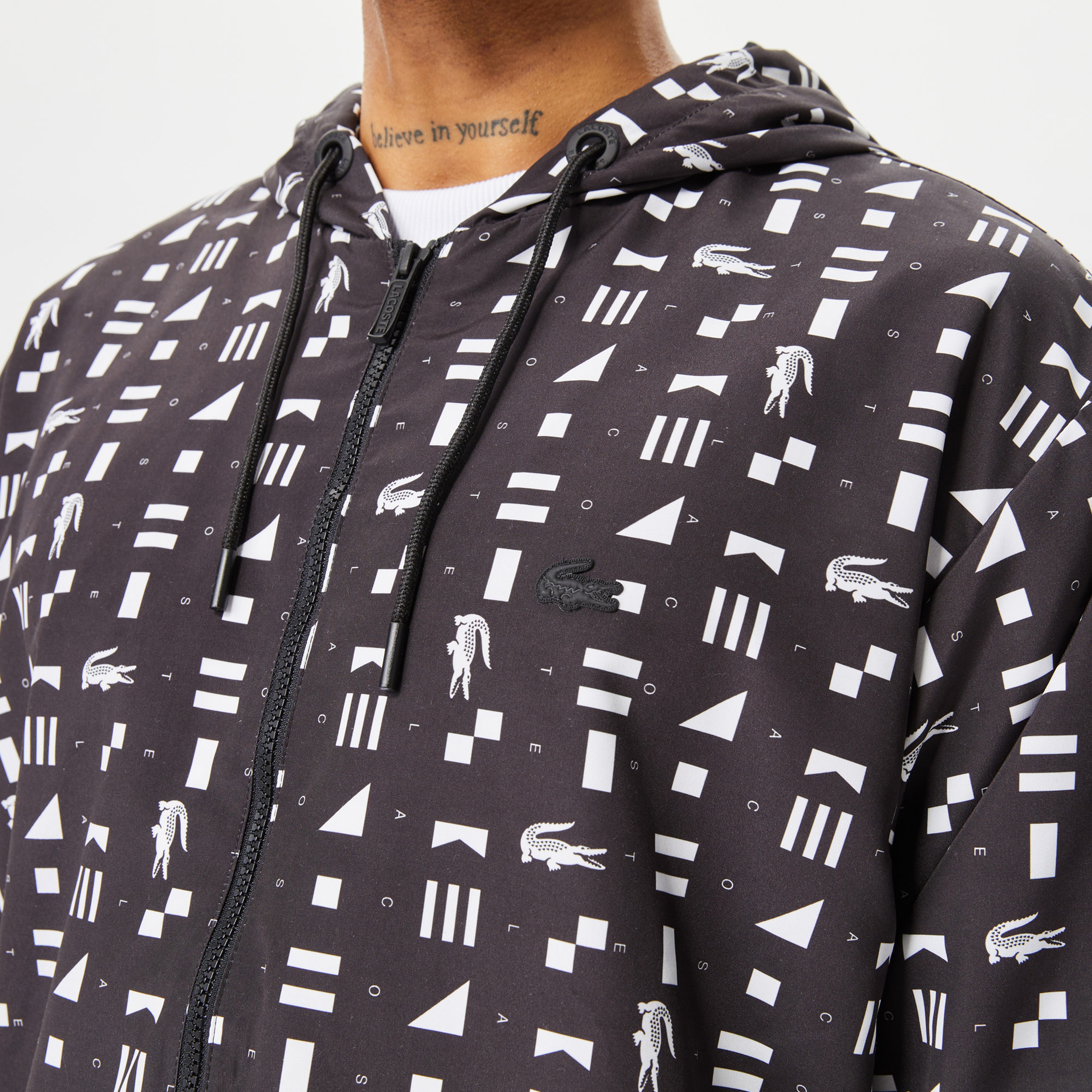 Lacoste House of SuperStep X Lacoste Erkek Siyah Eşofman Üstü