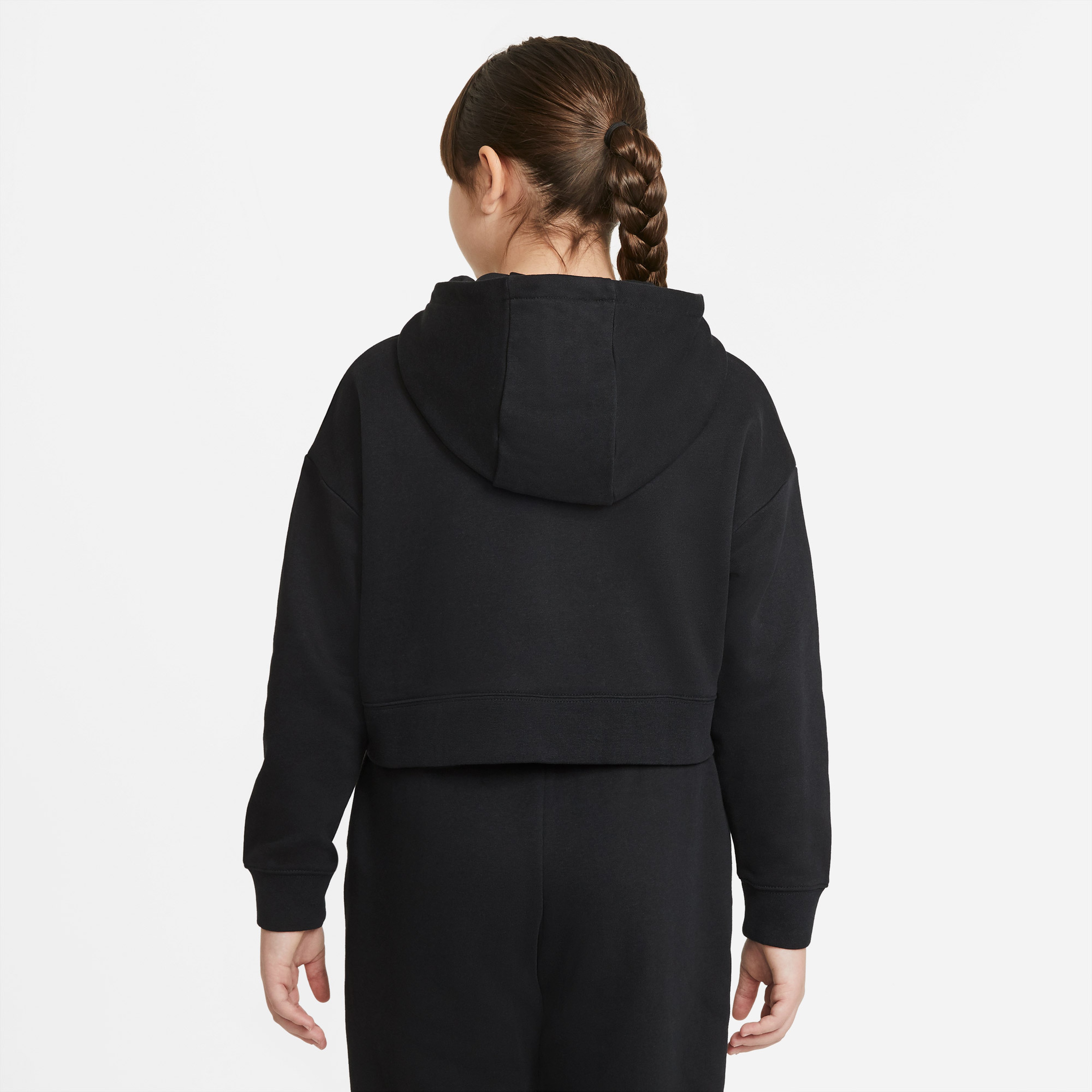 Nike Sportswear Club Crop Çocuk Siyah Sweatshirt