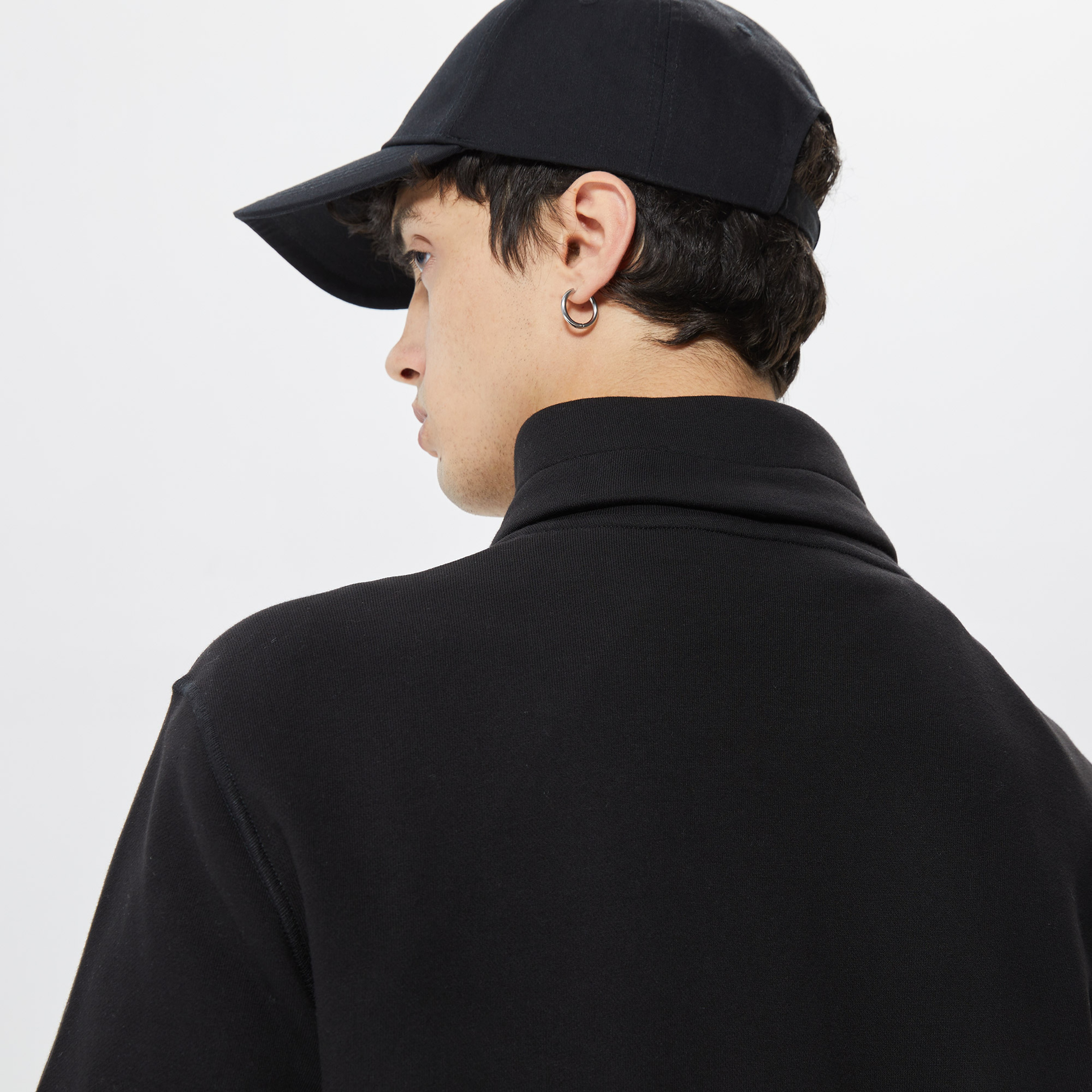 Ruck&Maul Casual Sportswear Sweat Erkek Siyah Ceket