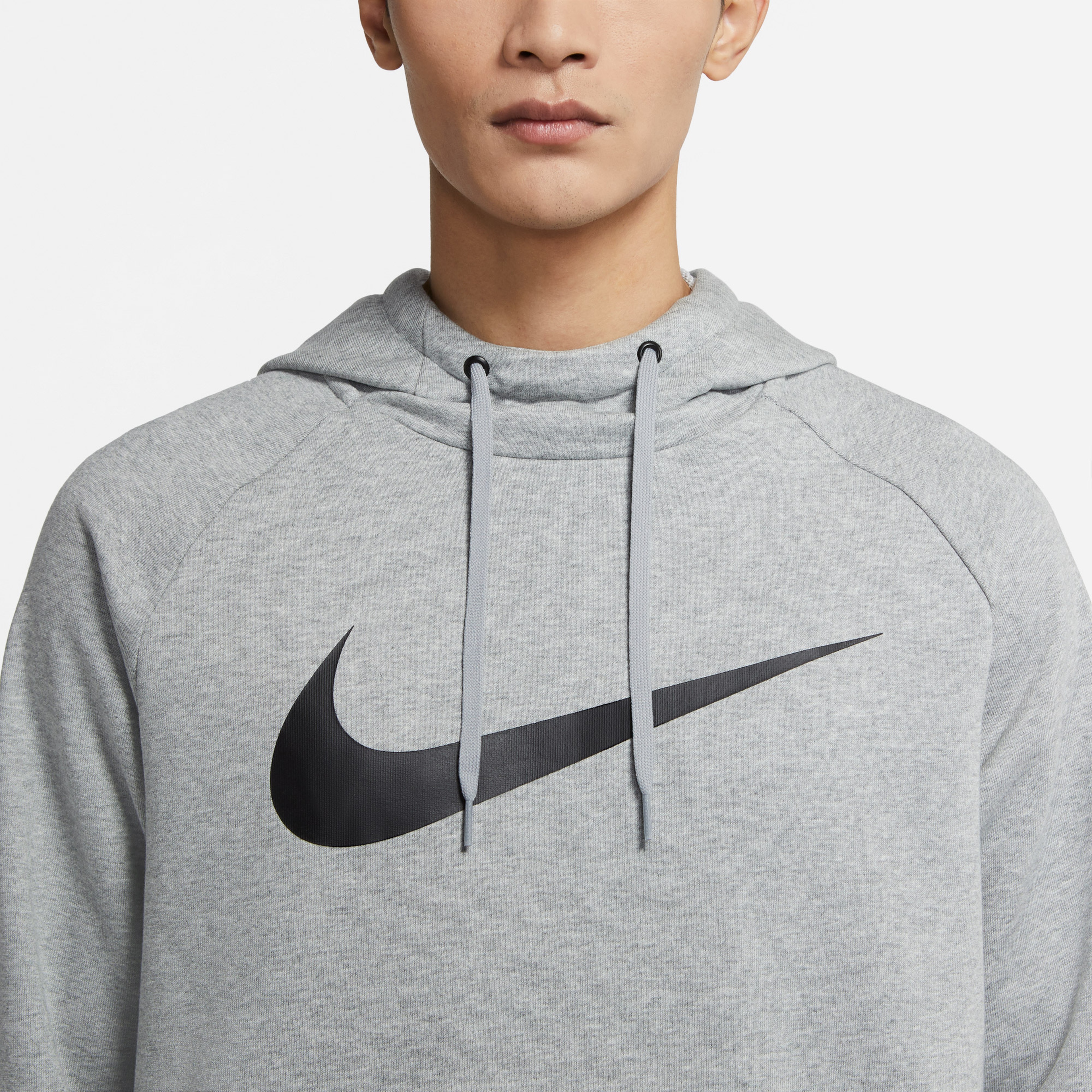 Nike Dri-Fit Pullover Erkek Gri Antrenman Sweatshirt