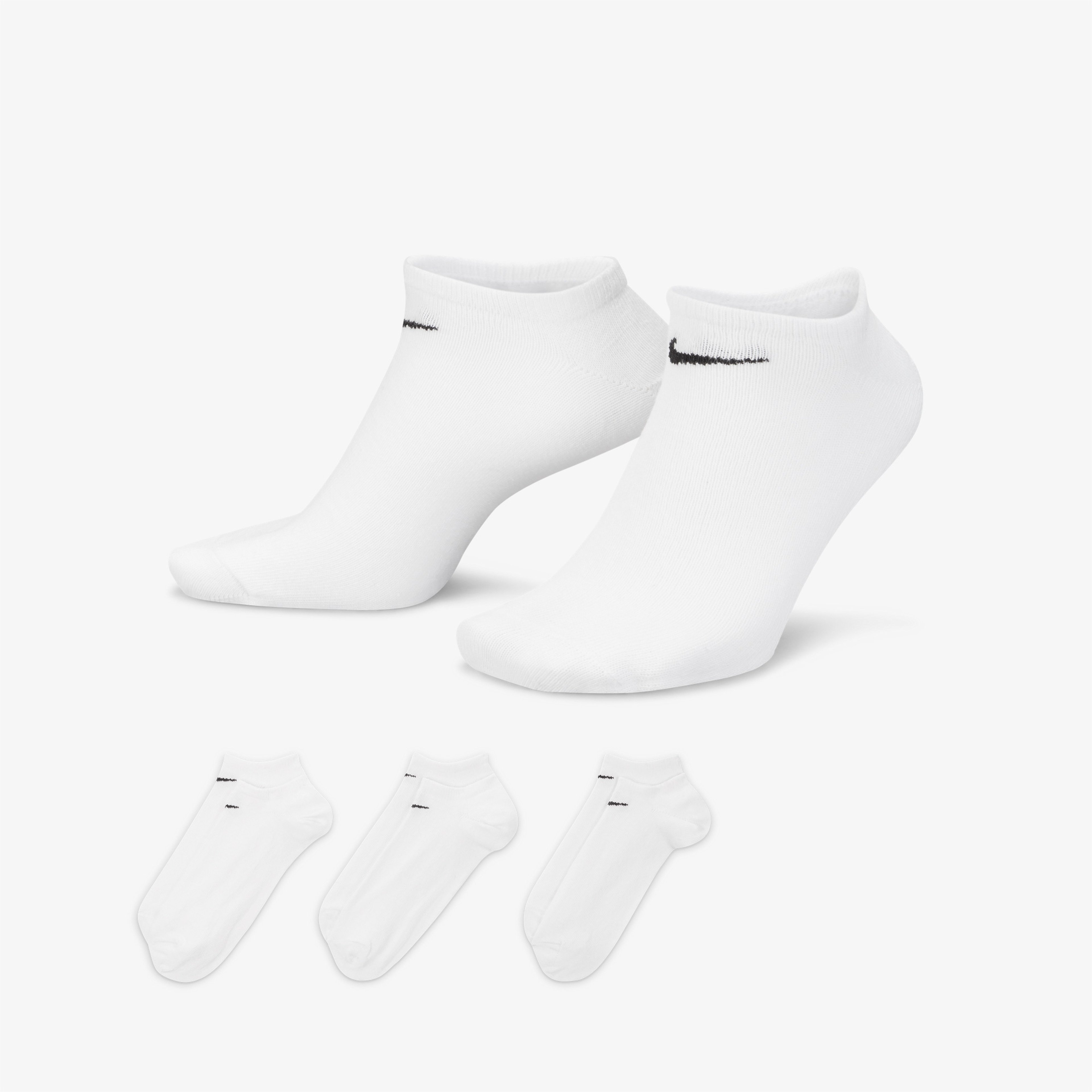 Nike Lightweight 3'lü Unisex Beyaz Çorap