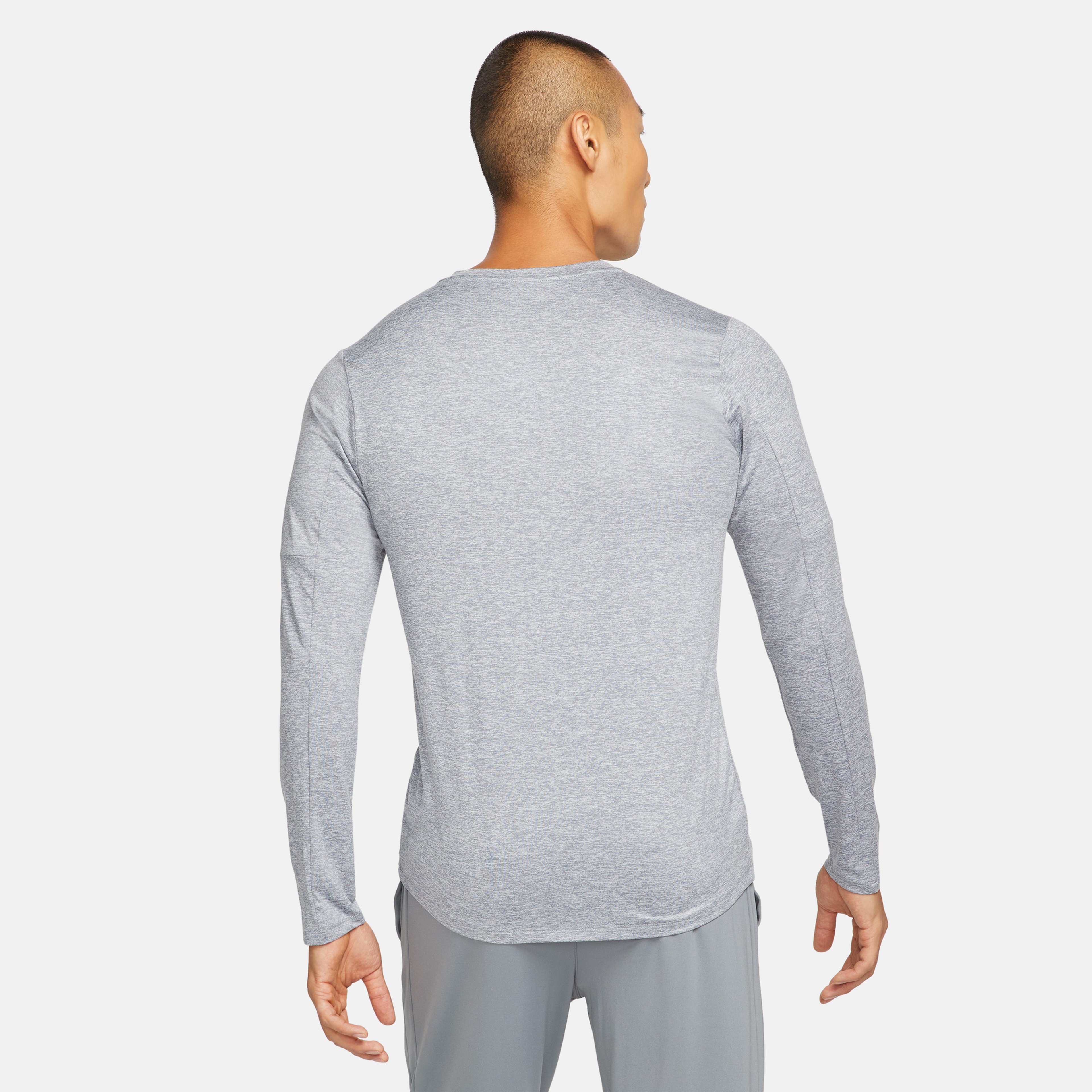 Nike Dri-Fıt Element Crew Erkek Gri Uzun Kollu T-Shirt