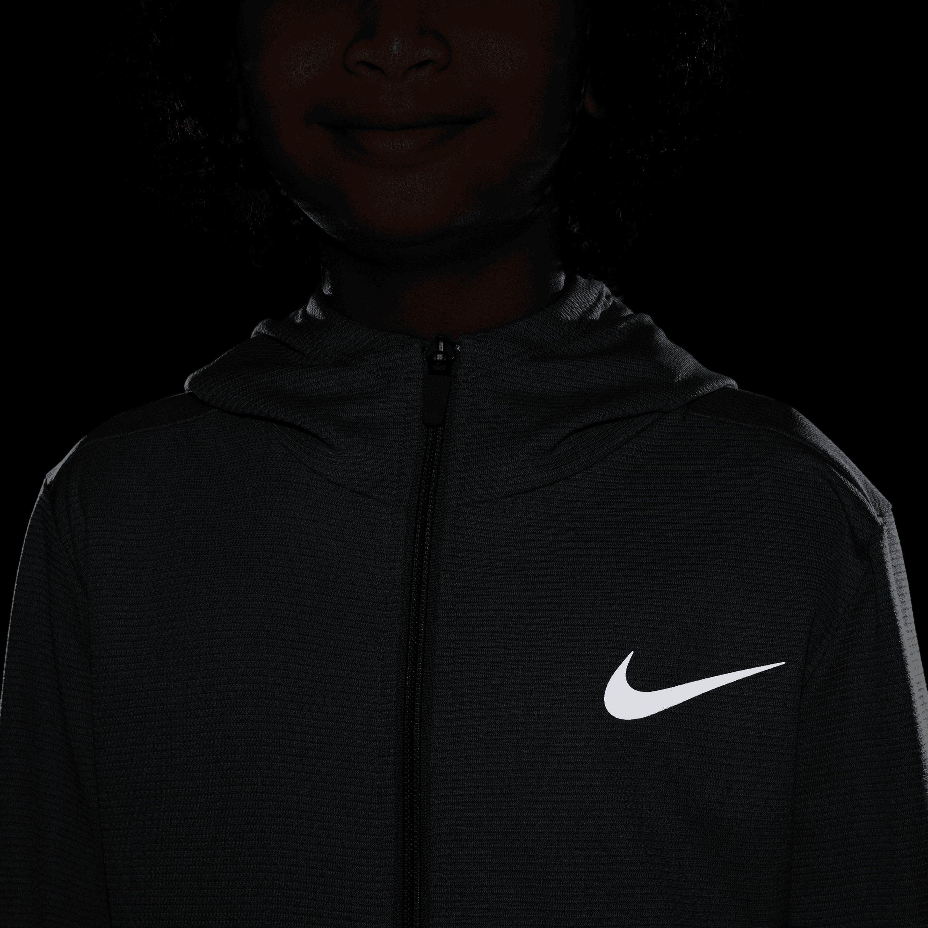 Nike Poly+ Full-Zip Çocuk Gri Eşofman Üstü