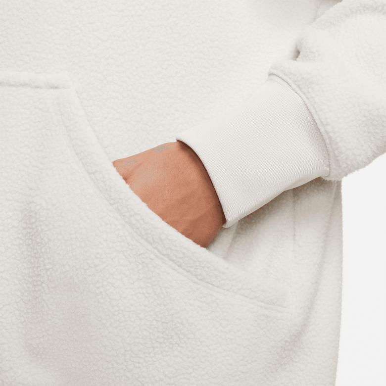 Nike Sportswear Plush Kadın Bej Hoodie