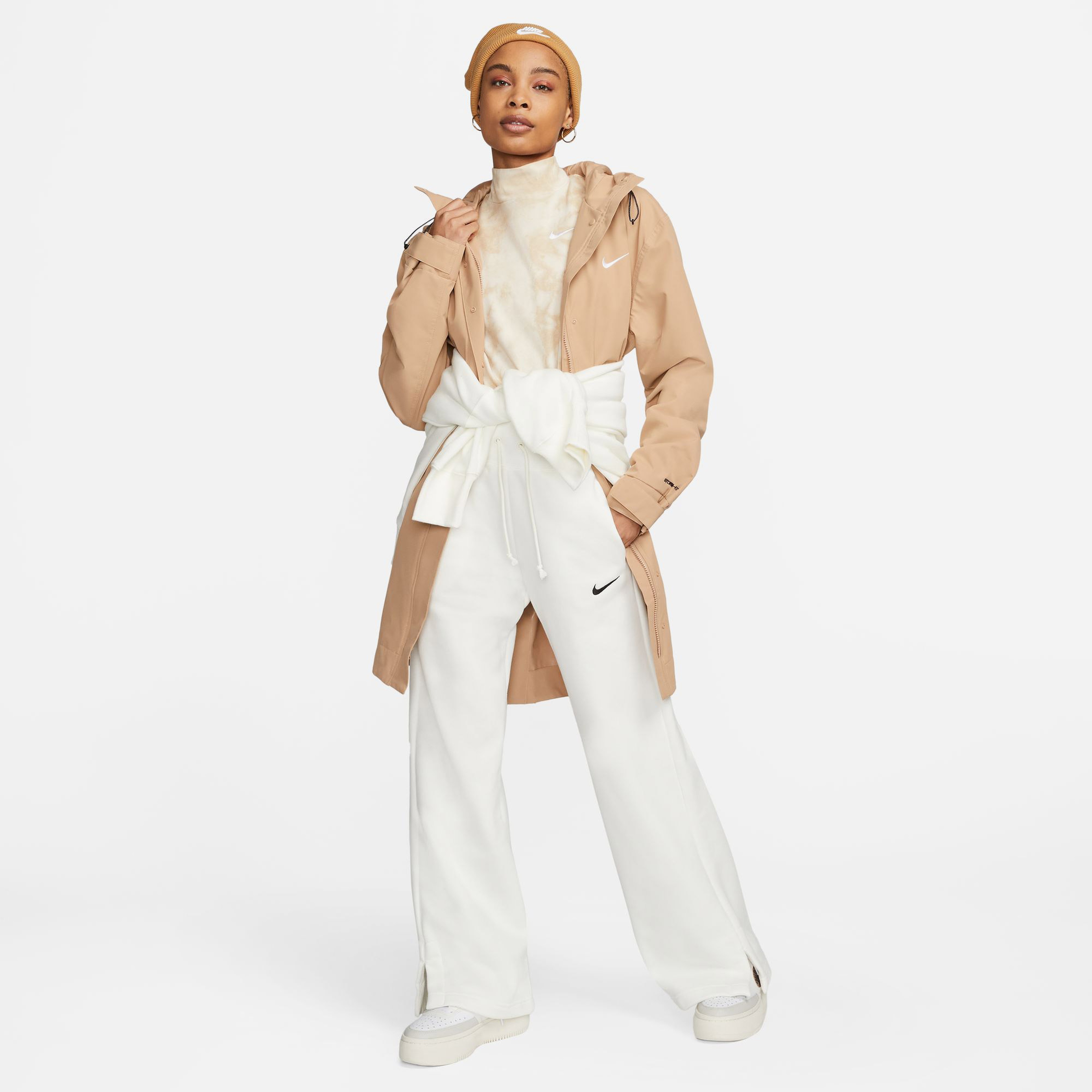 Nike Sportswear Phoenix Fleece Kadın Beyaz Eşofman Altı