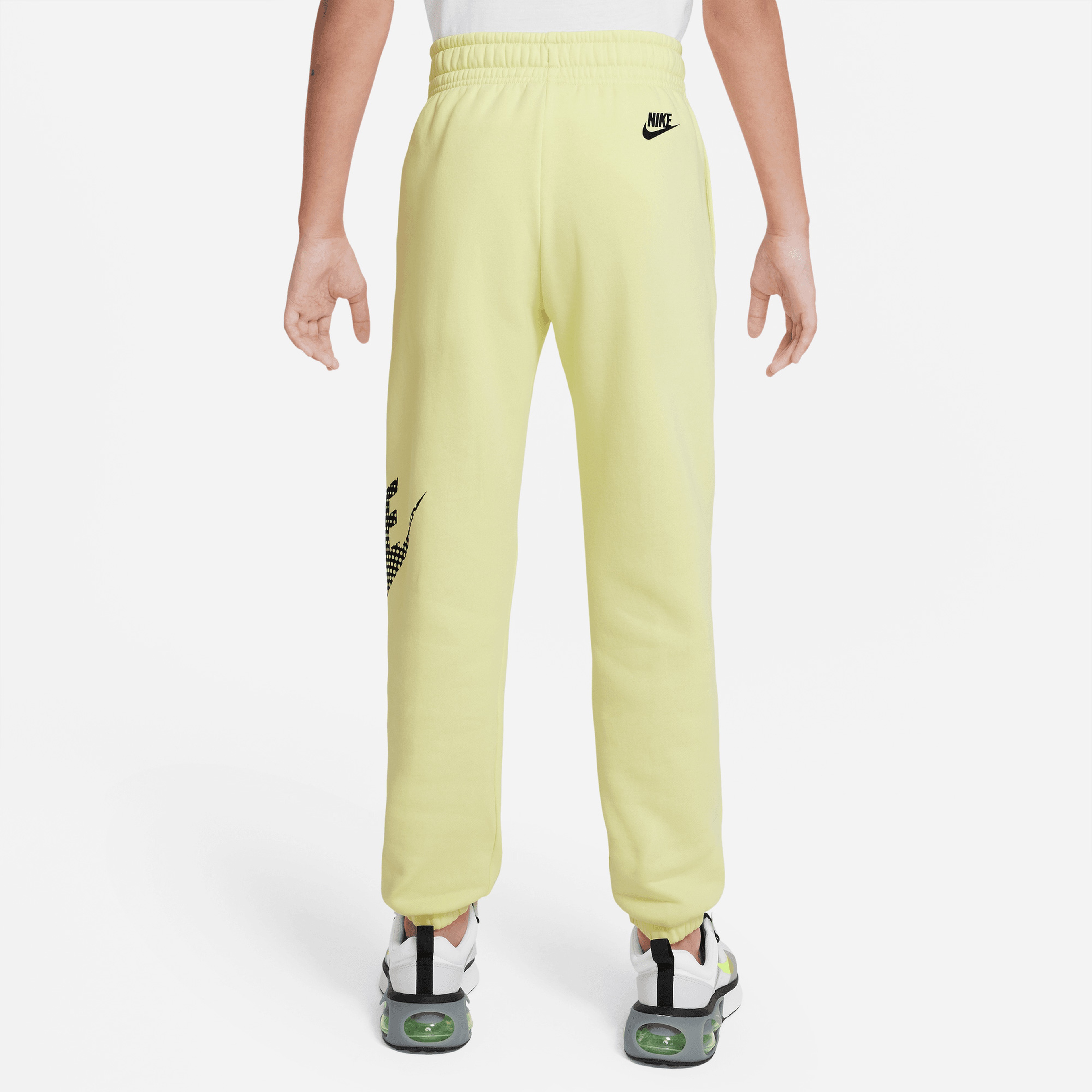 Nike Sportswear Bol Kesimli Fleece Genç Çocuk Sarı Eşofman Altı