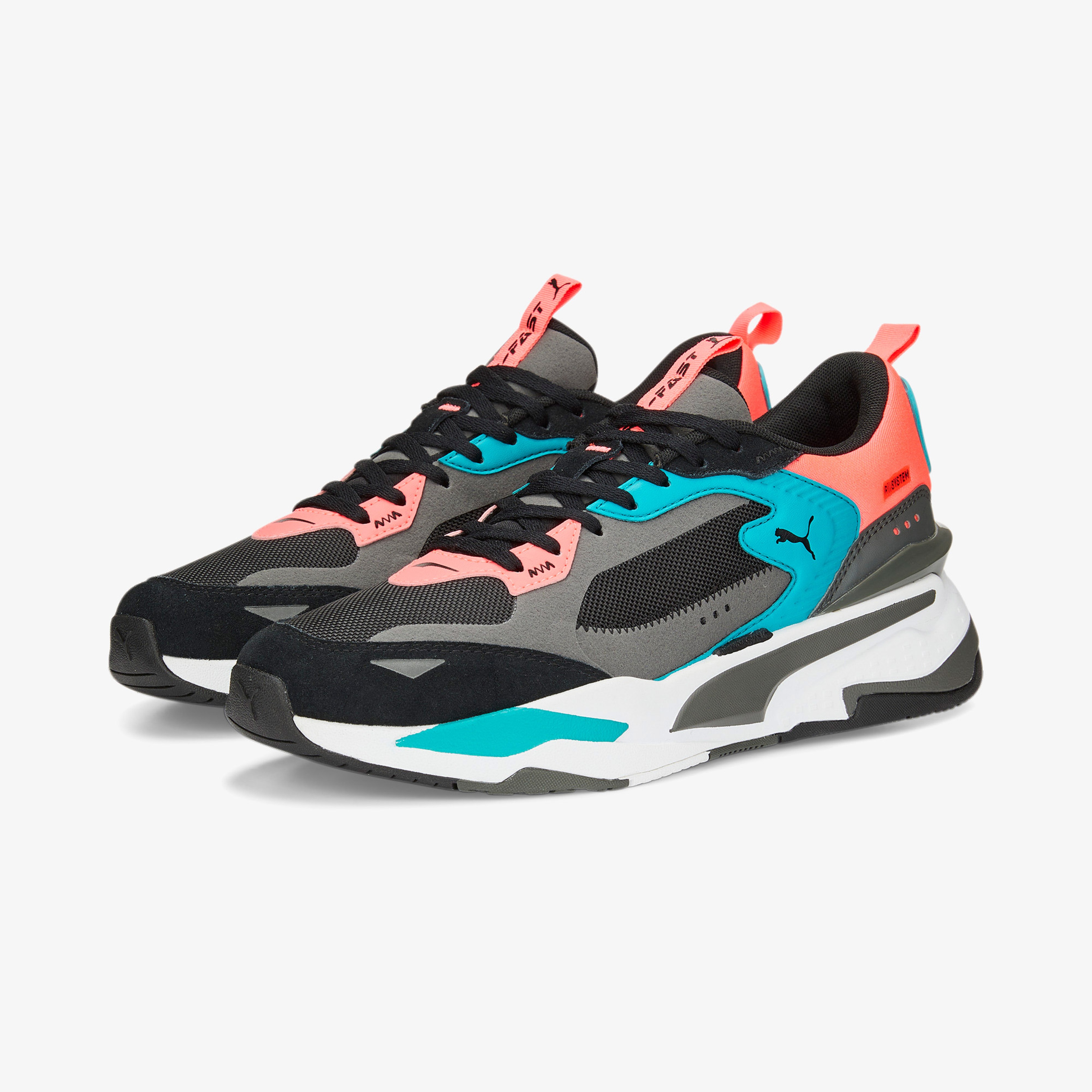 Puma Rs-Fast Limiter Suede Erkek Siyah Spor Ayakkabı