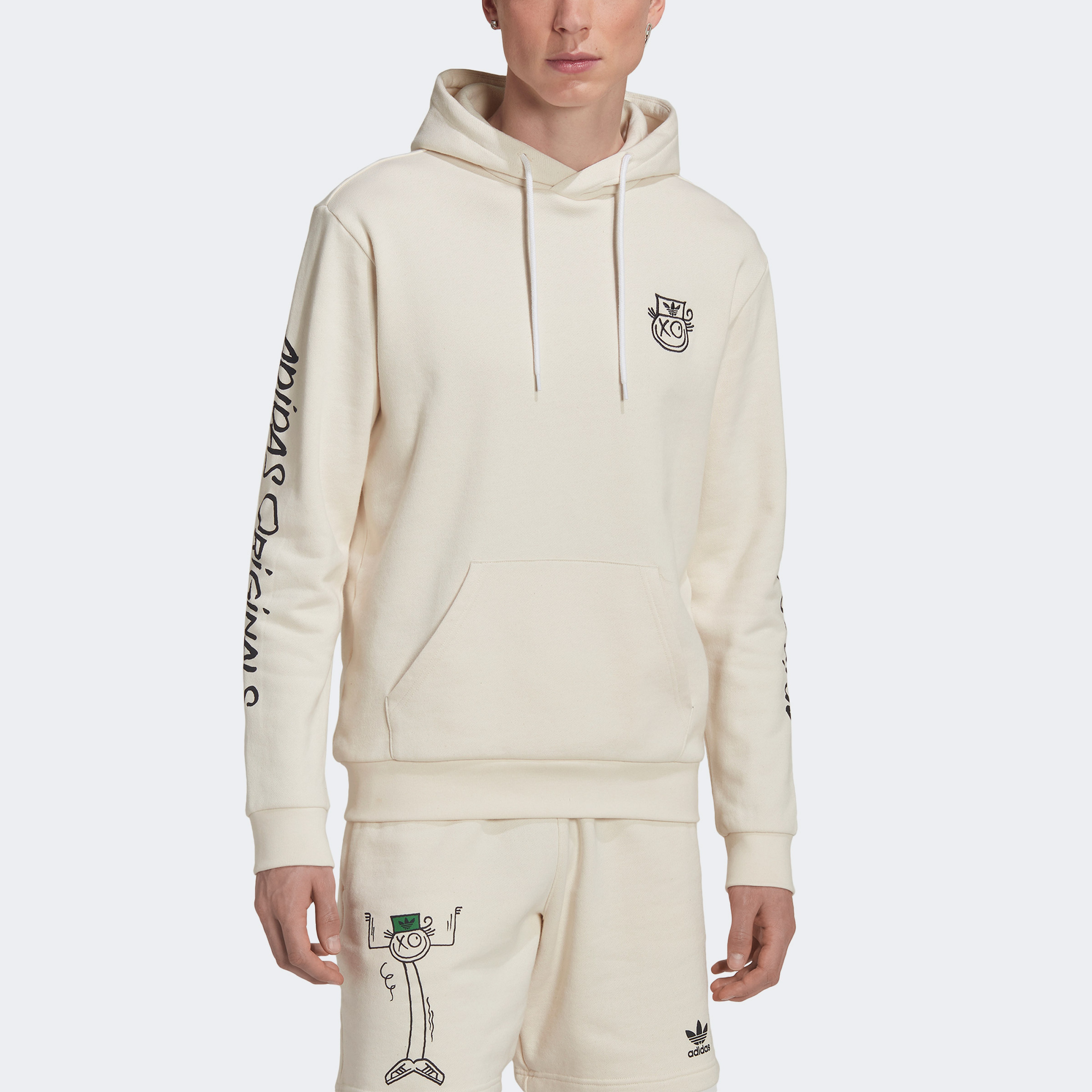 adidas Originals x André Saraiva Şort Erkek Beyaz Sweatshirt