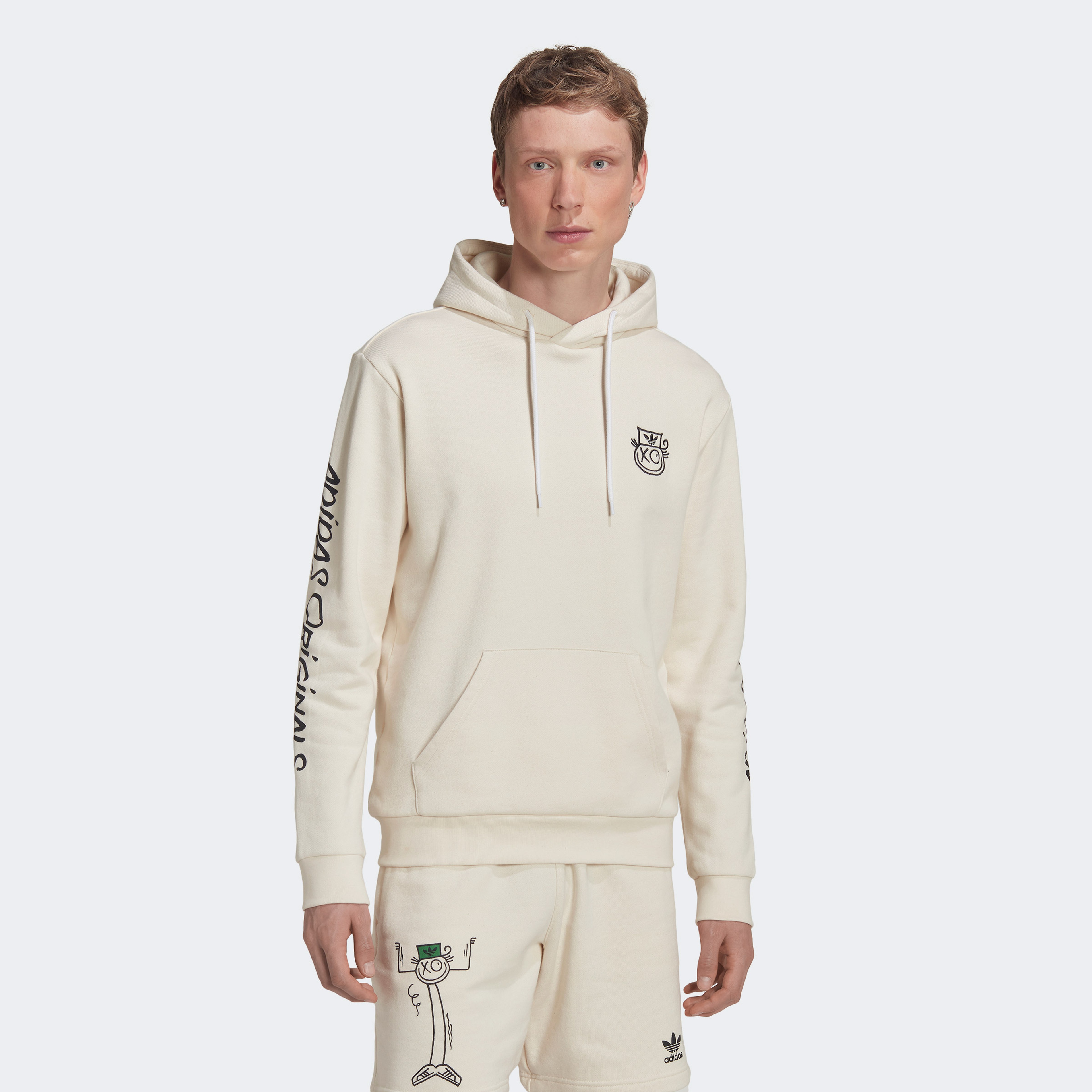 adidas Originals x André Saraiva Şort Erkek Beyaz Sweatshirt