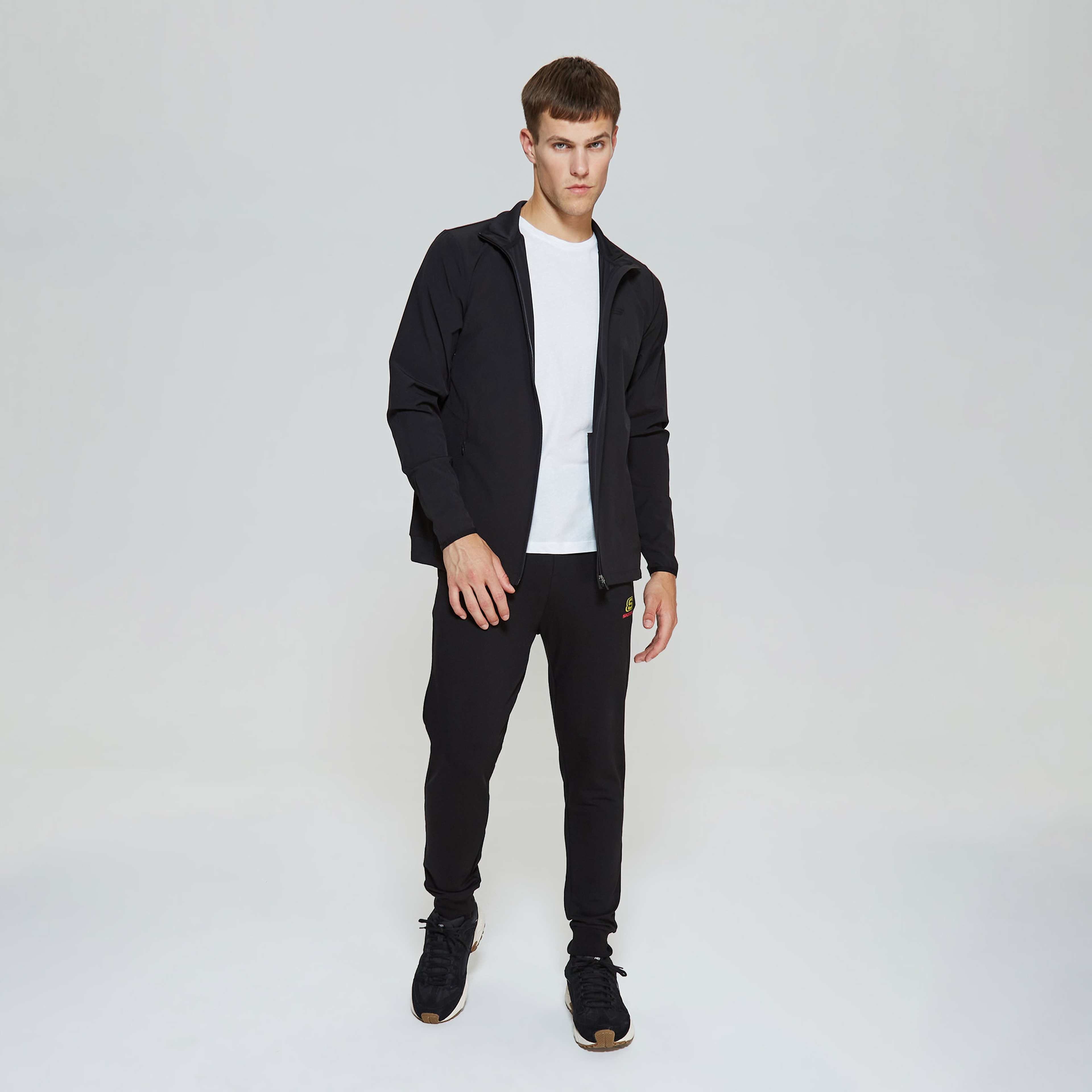 Skechers Micro Collection Full Zip Erkek Siyah Ceket