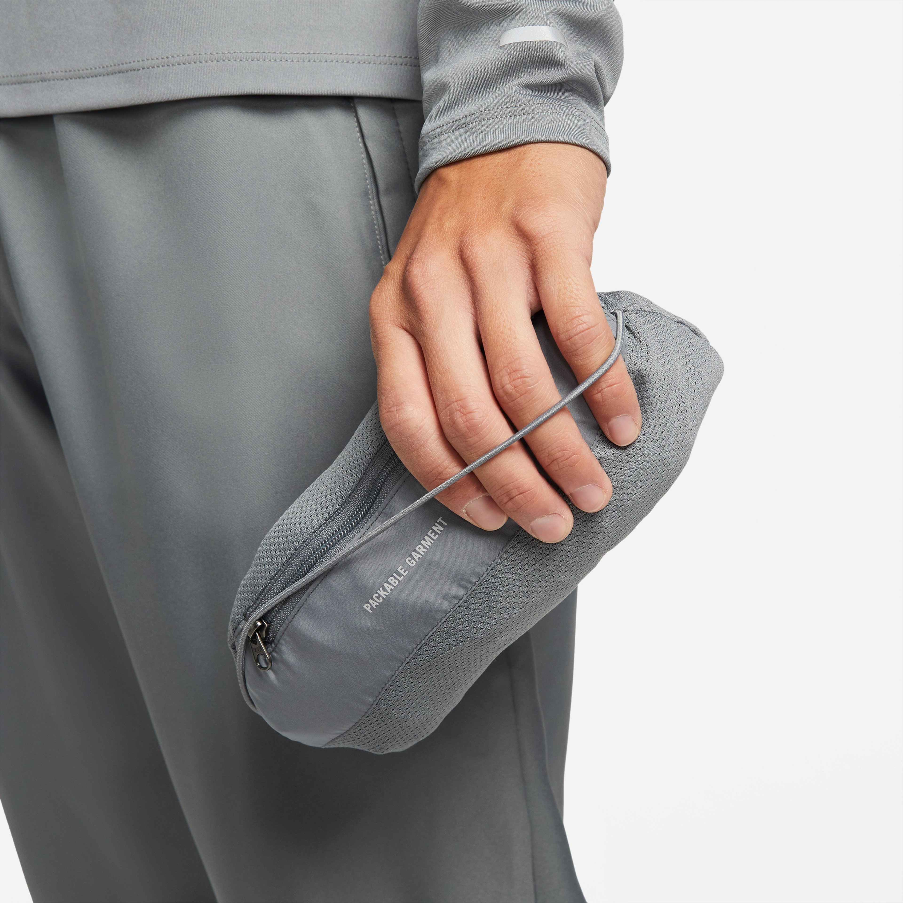 Nike Repel Miler Erkek Gri Rüzgarlık Ceket