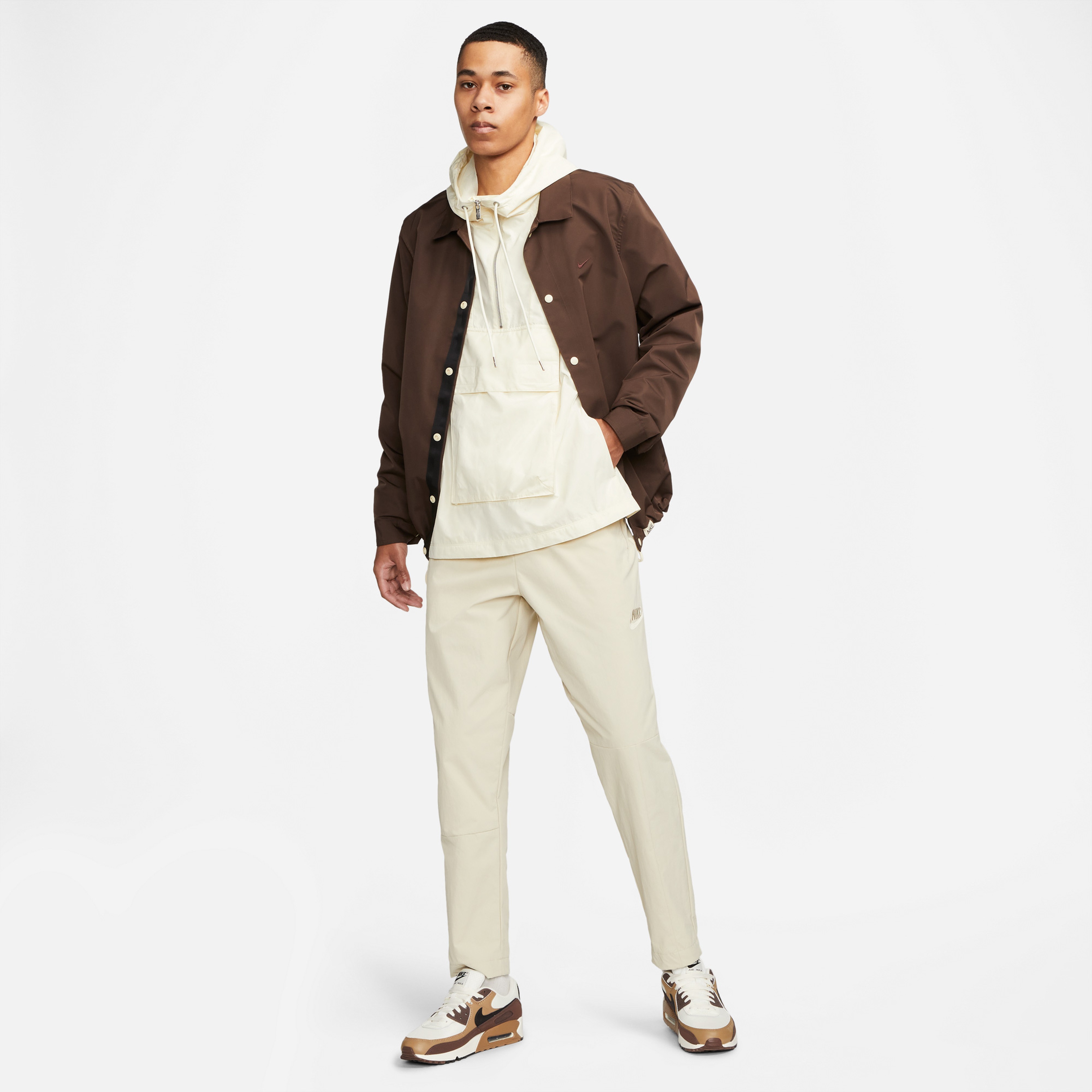 Nike Sportswear Circa Anorak Erkek Bej Rüzgarlık