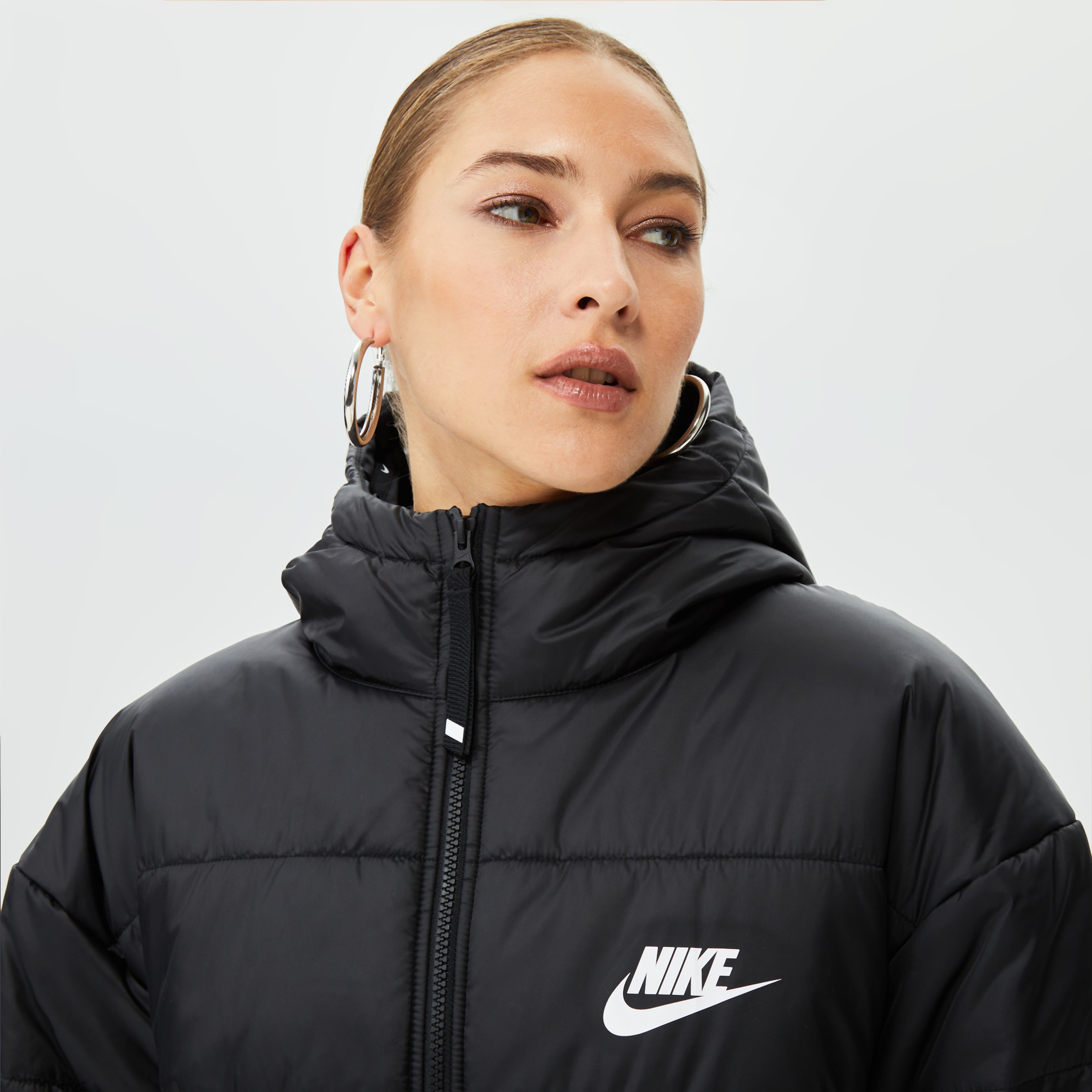 Nike Nsw Syn Therma-FIT Kadın Siyah Mont