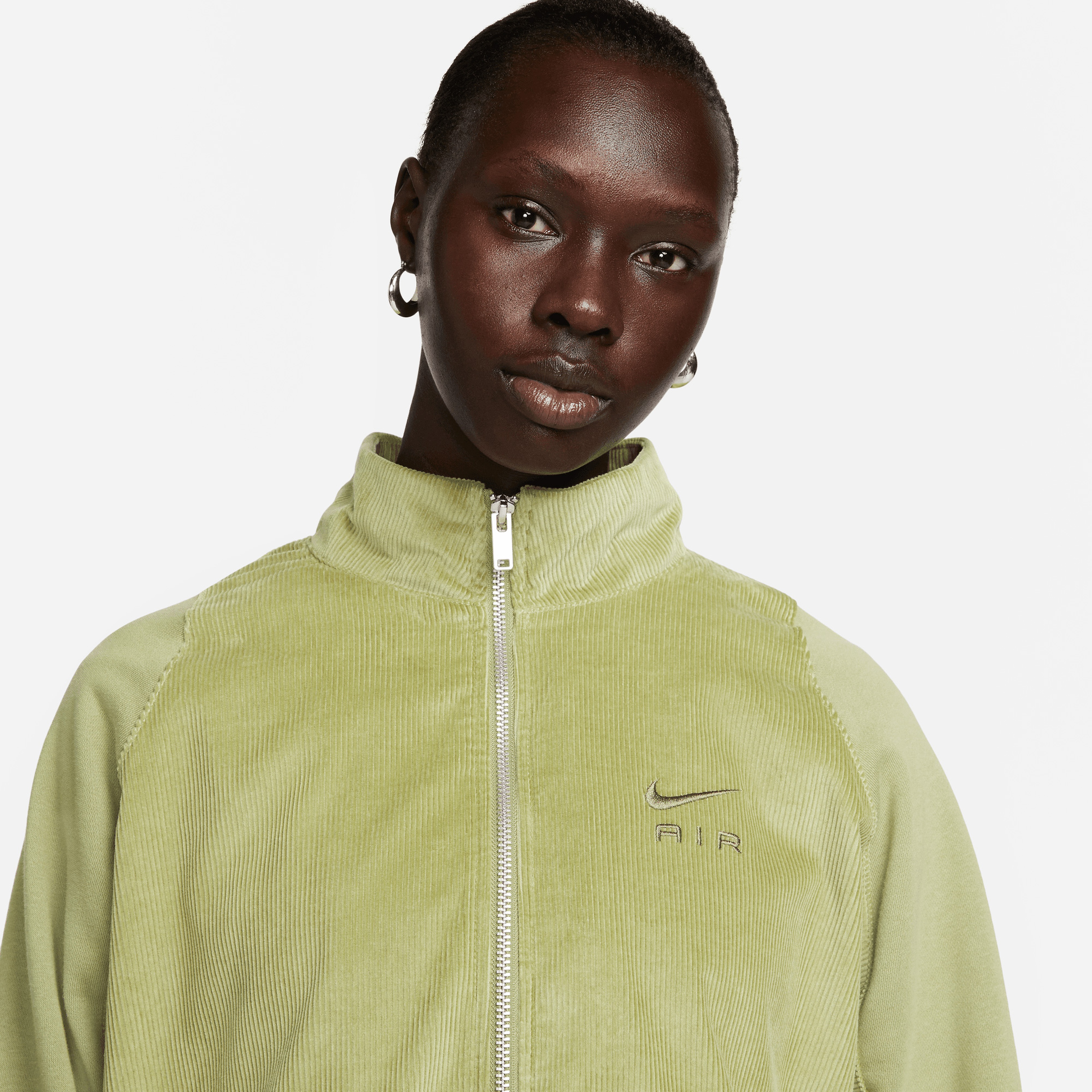 Nike Air Corduroy Fleece Full-Zip Kadın Yeşil CeketXSDQ6928| Occasion
