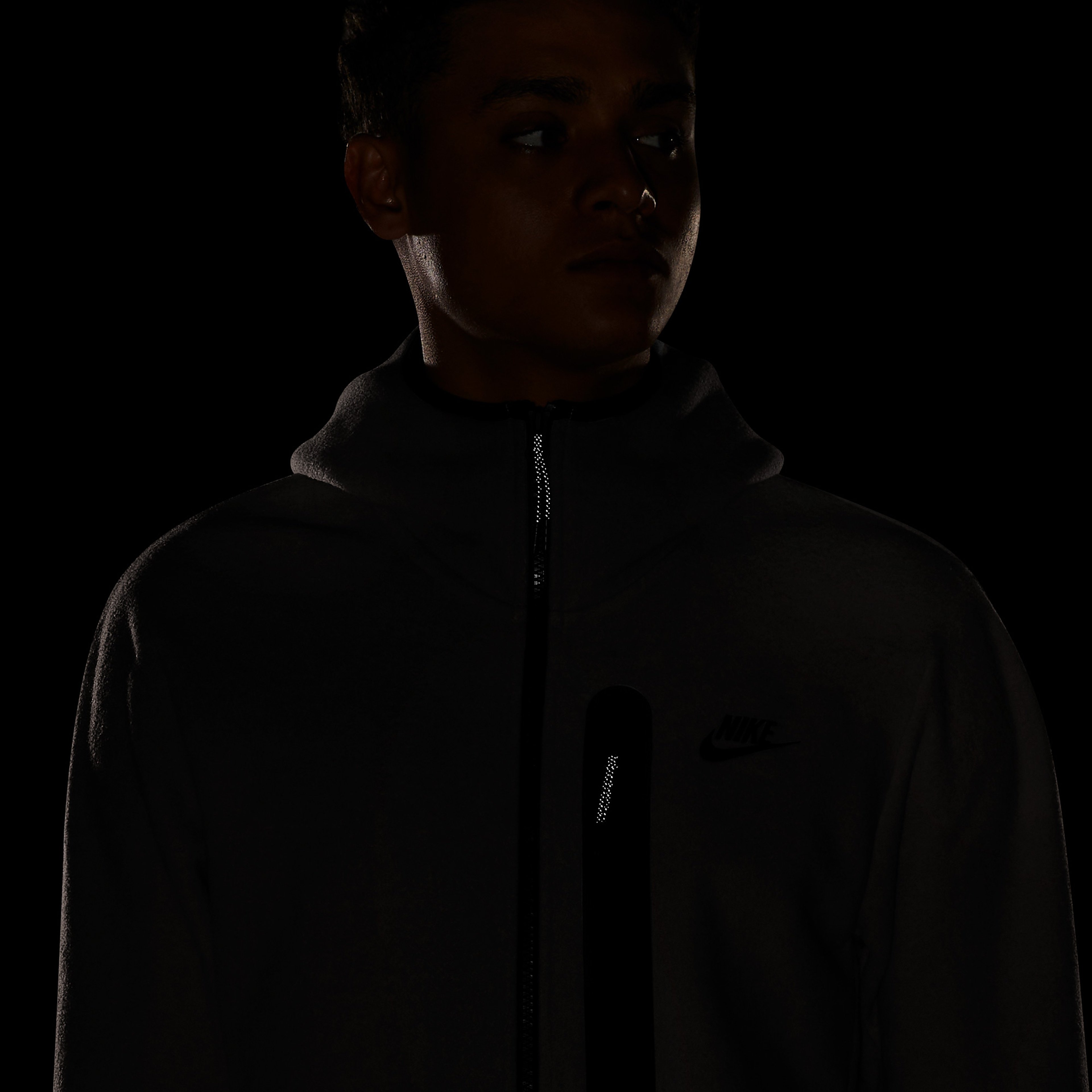 Nike Sportswear Tech Fleece Full-Zip Winter Hoodie Erkek Gri Sweatshirt