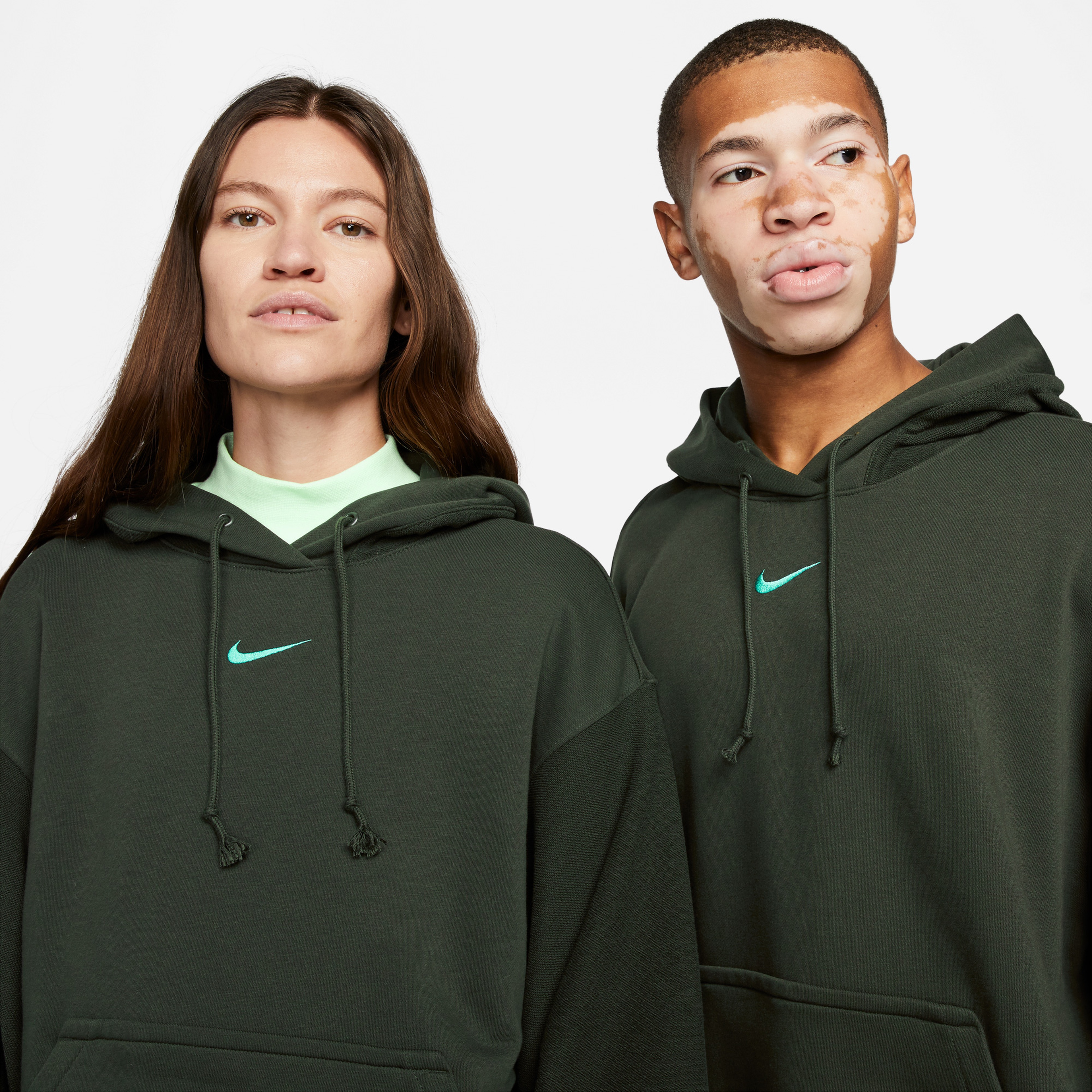 Nike Sportswear Everyday Modern Fleece Unisex Yeşil Hoodie