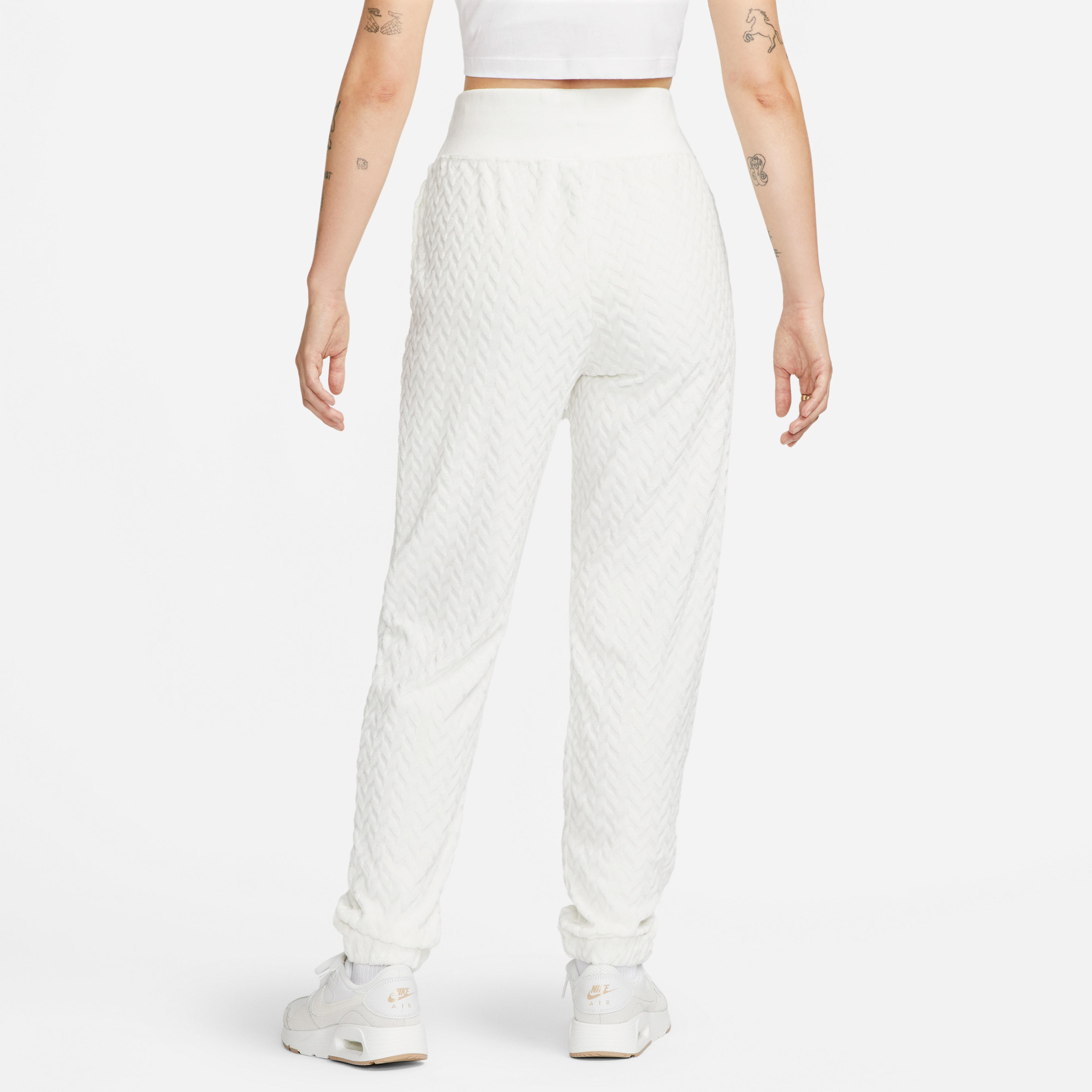 Nike Sportswear Everyday Mod High Rise Kadın Krem Eşofman Altı