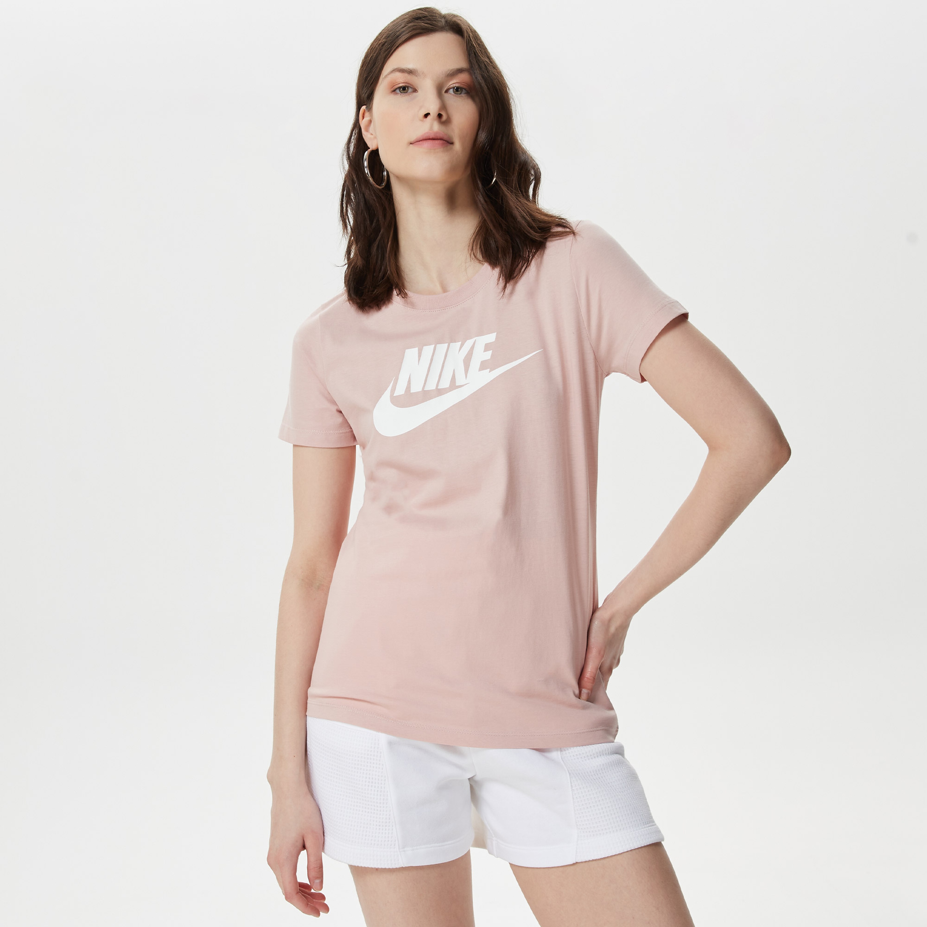 Nike W Nsw Essntl Icon Futur Kadın Siyah Tshirt