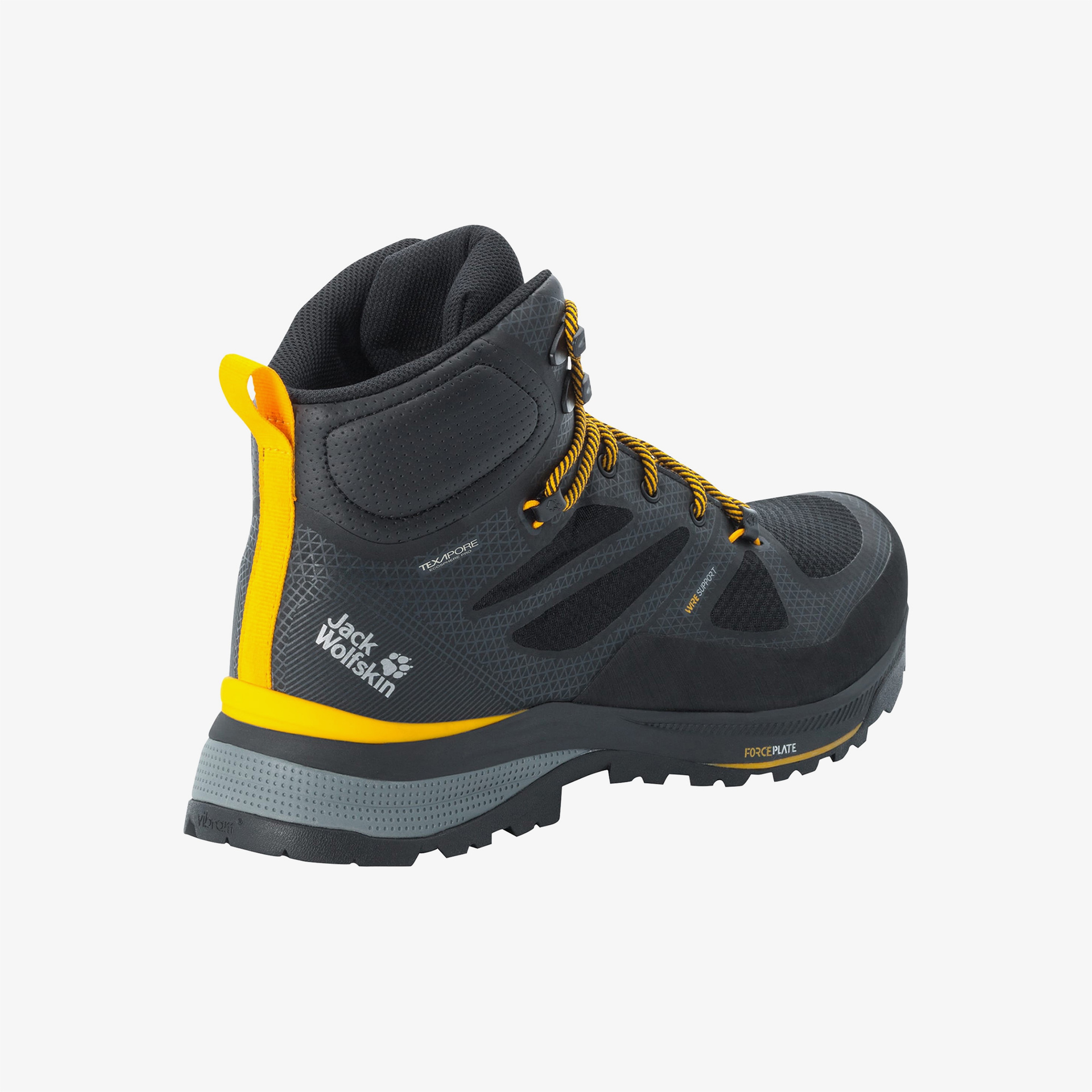 Jack Wolfskin Force Striker Texapore Mid Erkek Siyah Outdoor Bot