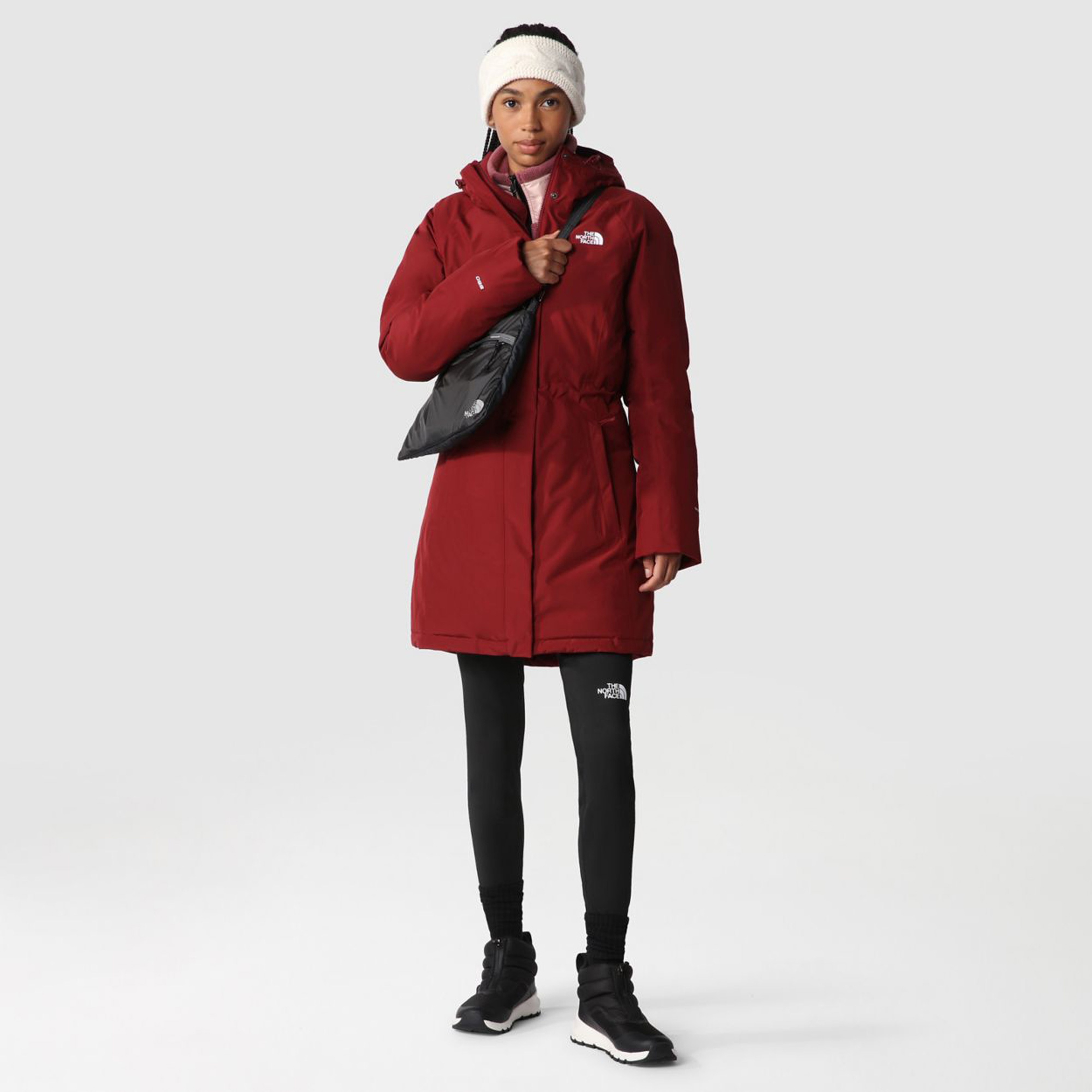 The North Face ThermoBall Fermuarlı Siyah Kadın Bot