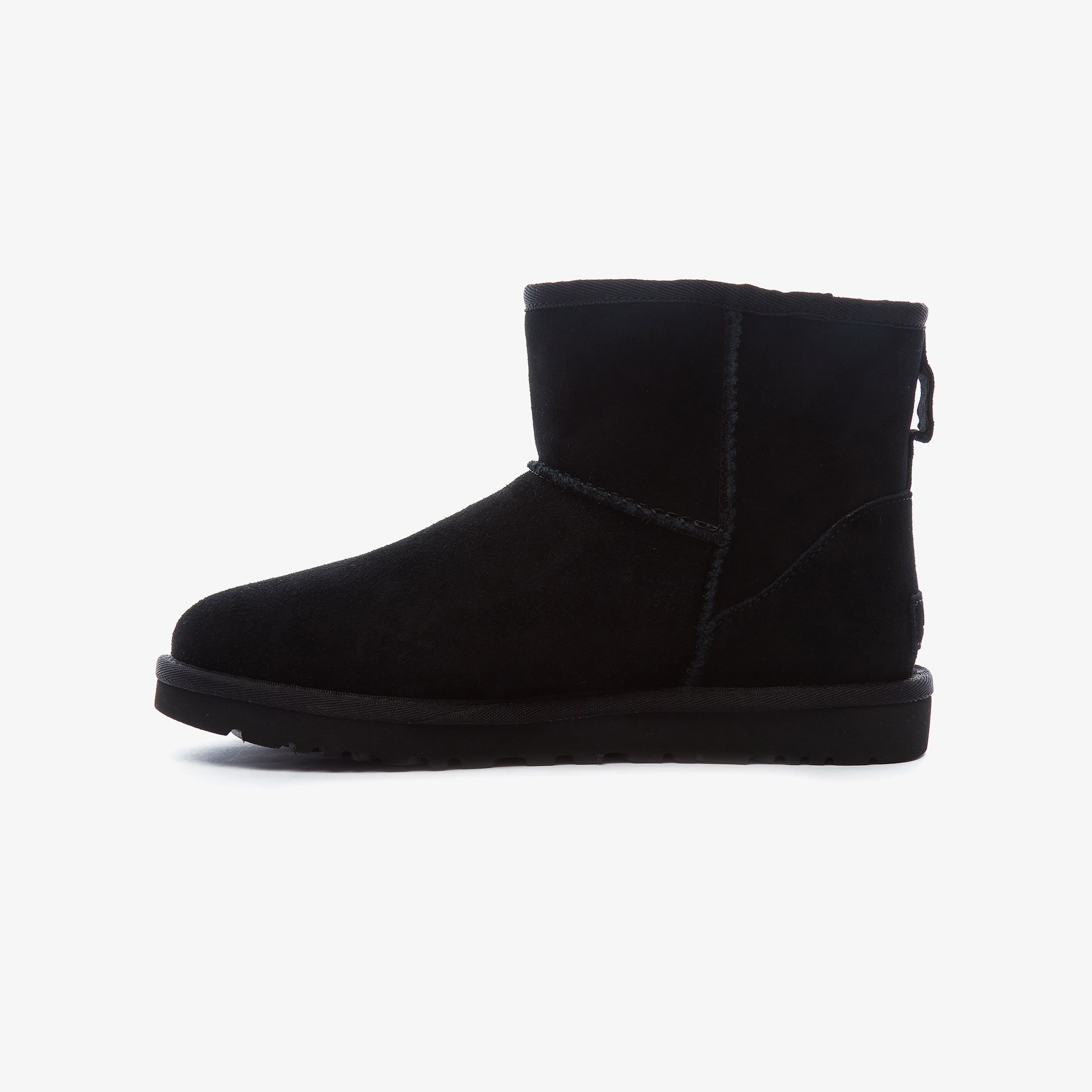 UGG Australia Classic Mini Side Logo Kadın Siyah Bot
