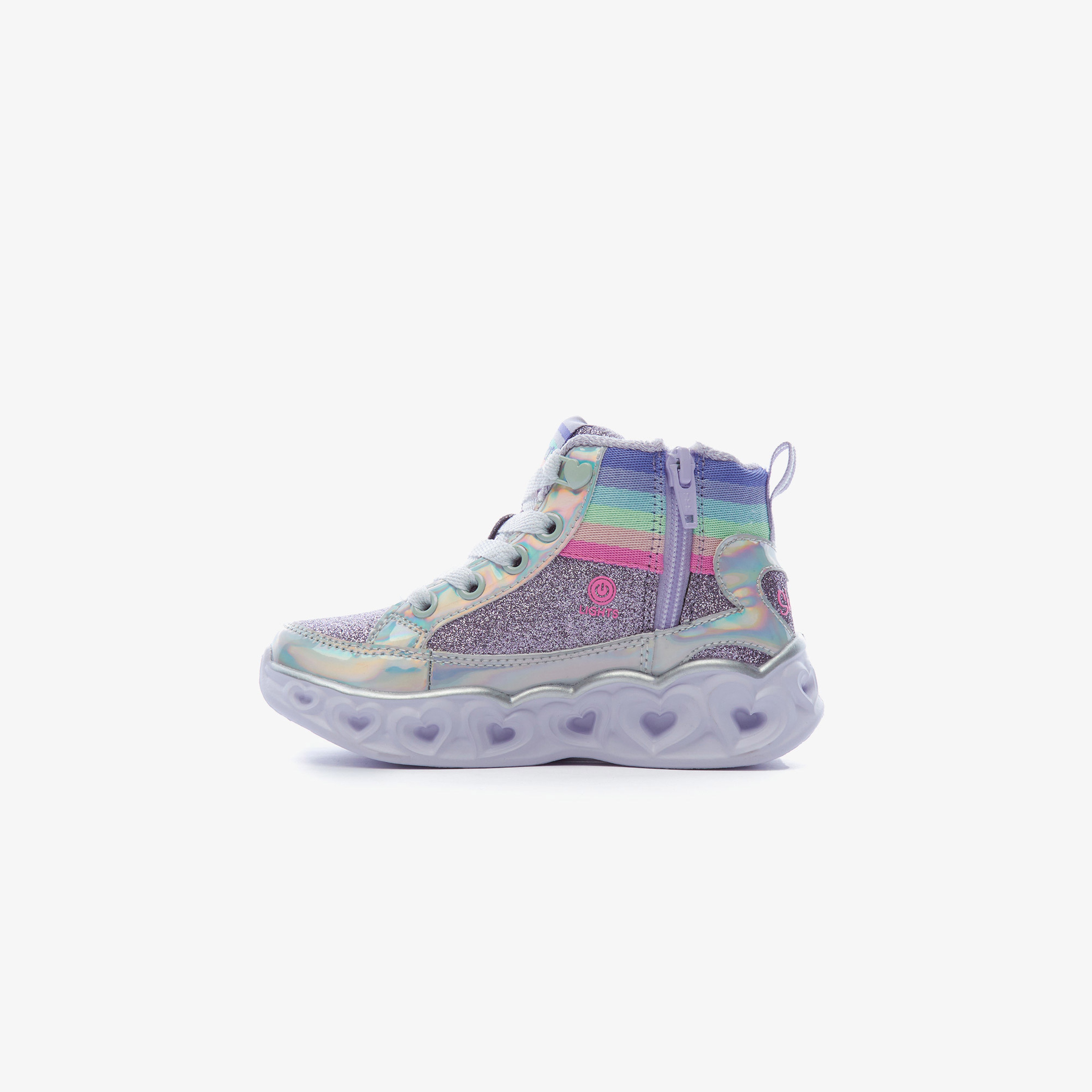 Skechers Heart Lights Çocuk Mor Bot