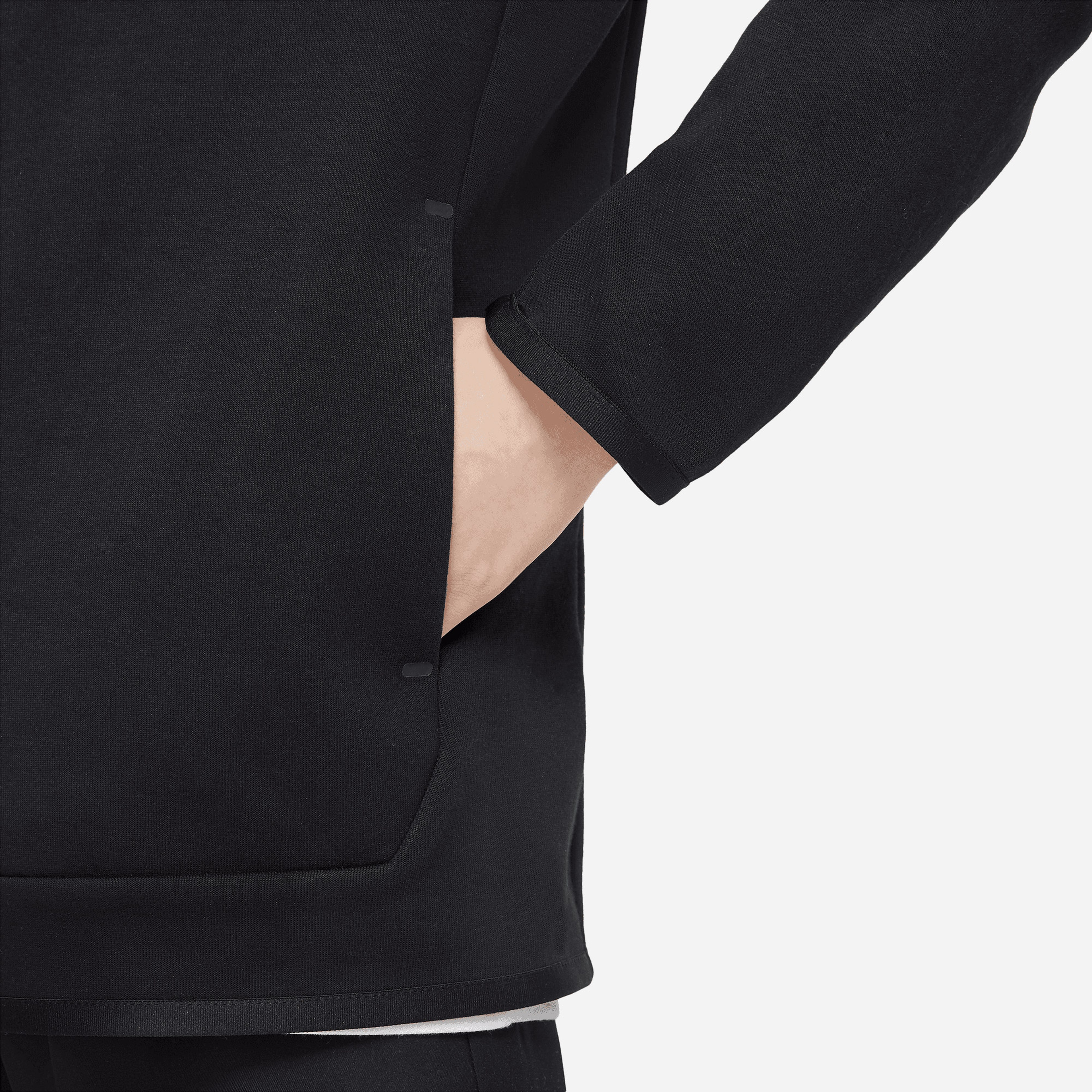 Nike Sportswear Tech Fleece Kapüşonlu Çocuk Siyah Kapüşonlu Eşofman Üstü