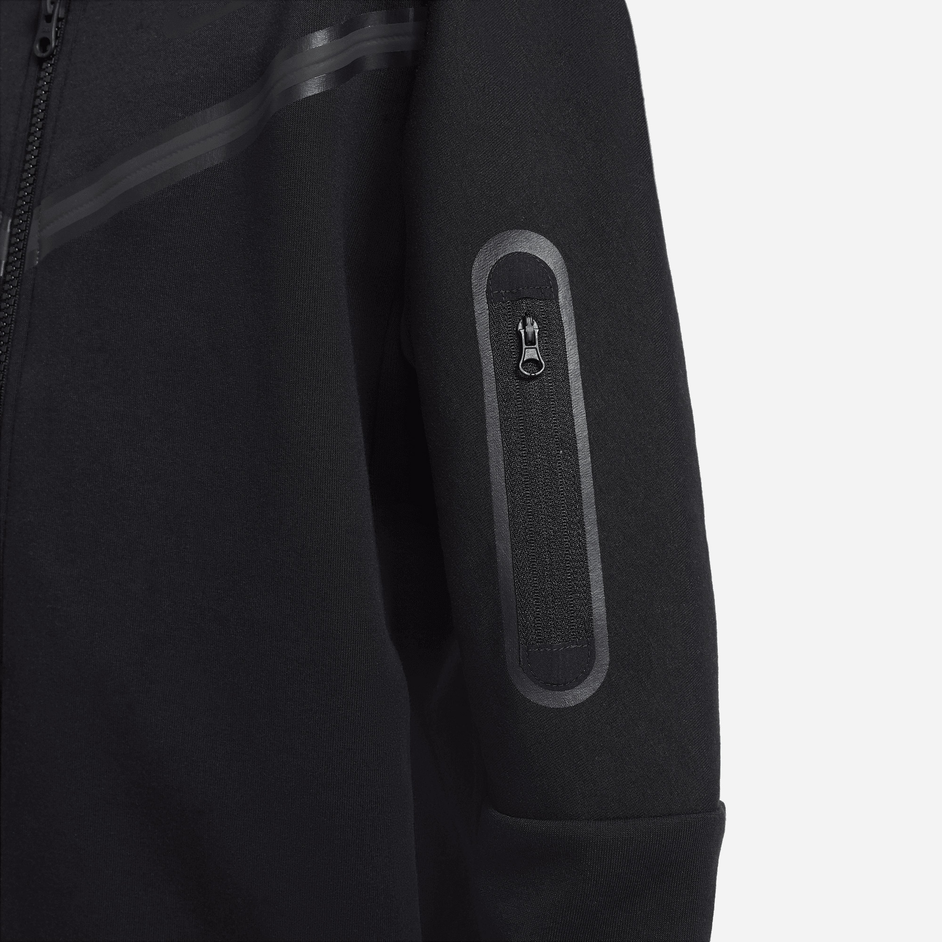 Nike Sportswear Tech Fleece Kapüşonlu Çocuk Siyah Kapüşonlu Eşofman Üstü