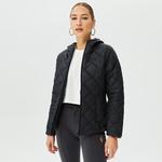 Skechers Capitone Hooded Kadın Siyah Mont