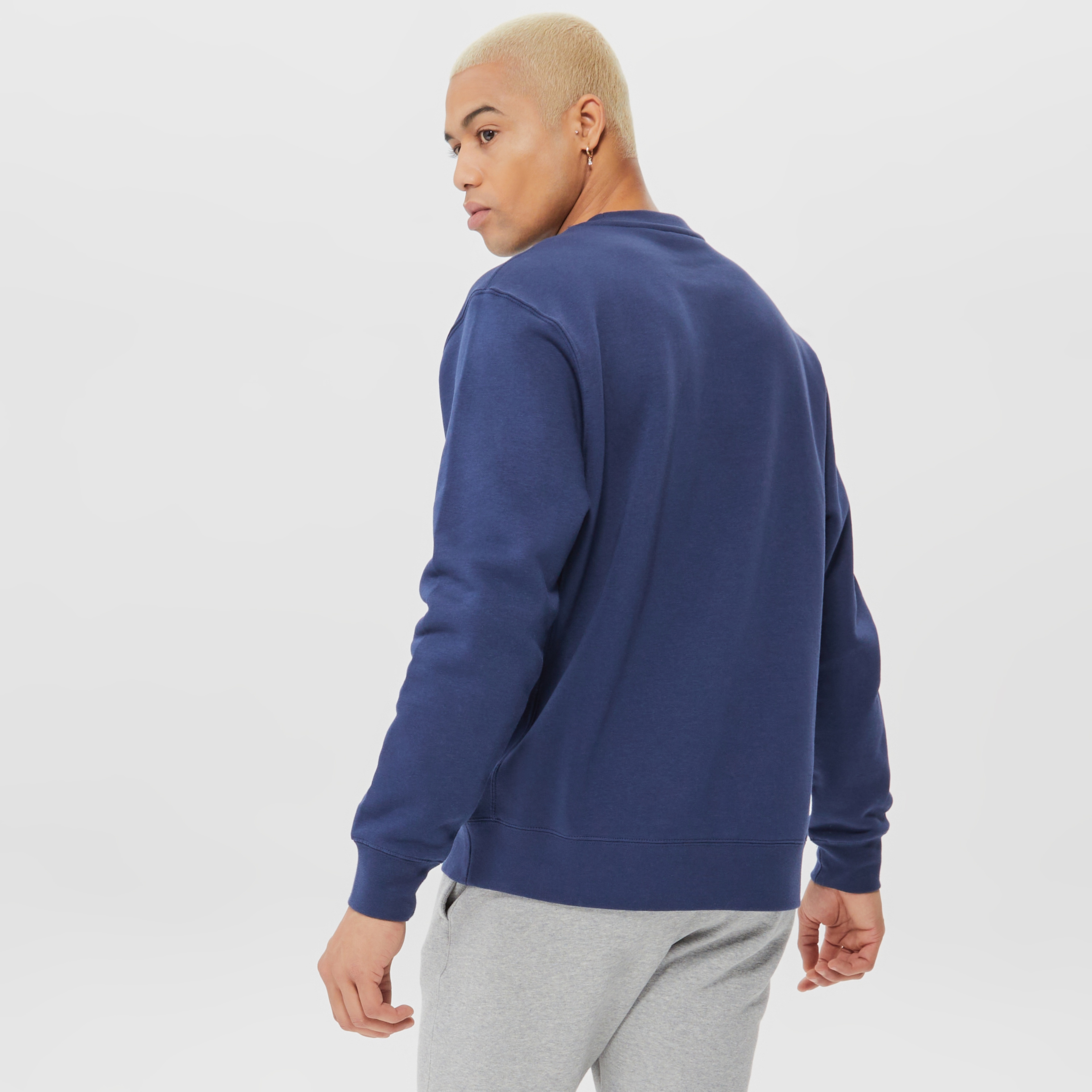 Nike Sportswear Club Fleece Erkek Mavi Sweatshirt