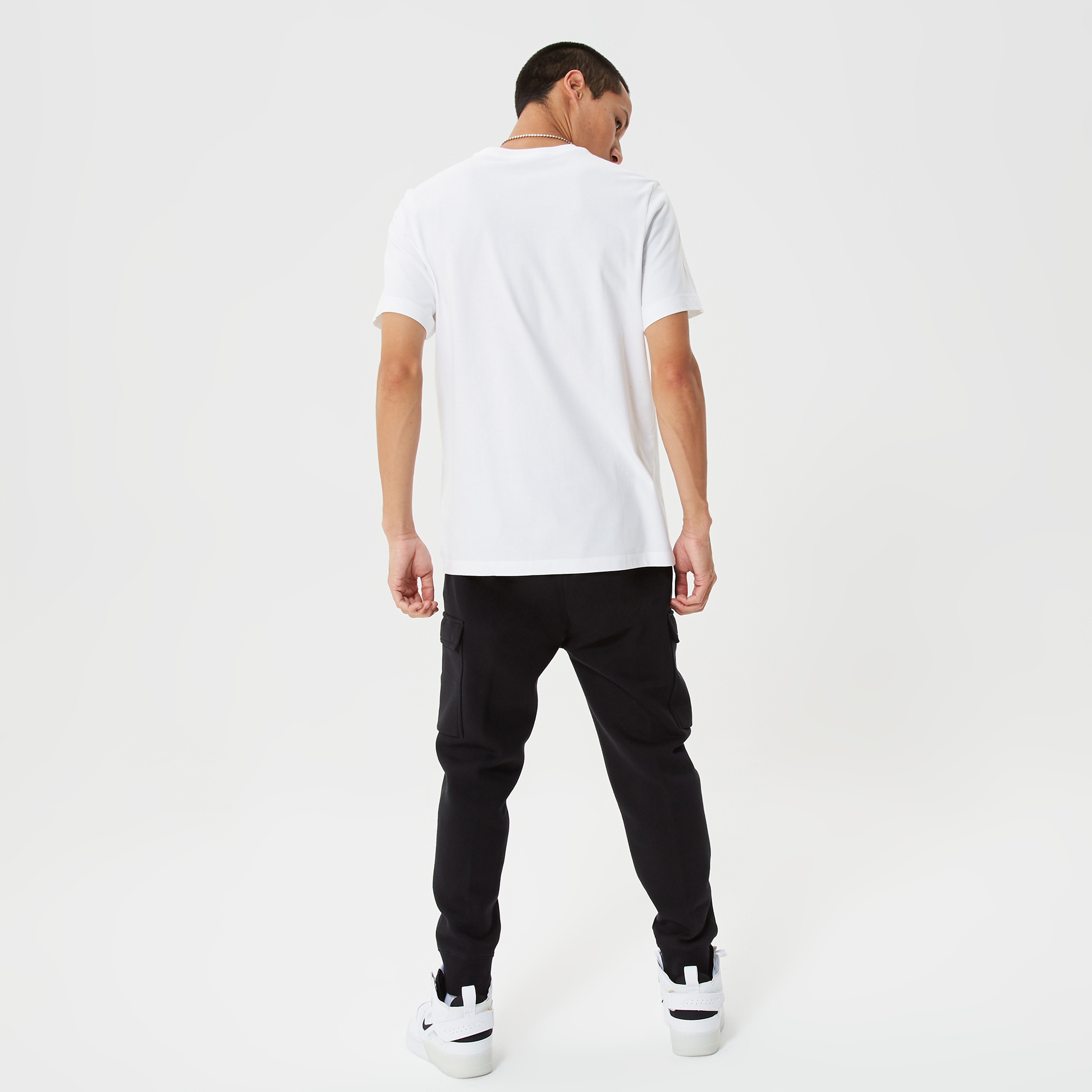 Nike Club Fleece Cargo Trousers Erkek Siyah Eşofman Altı