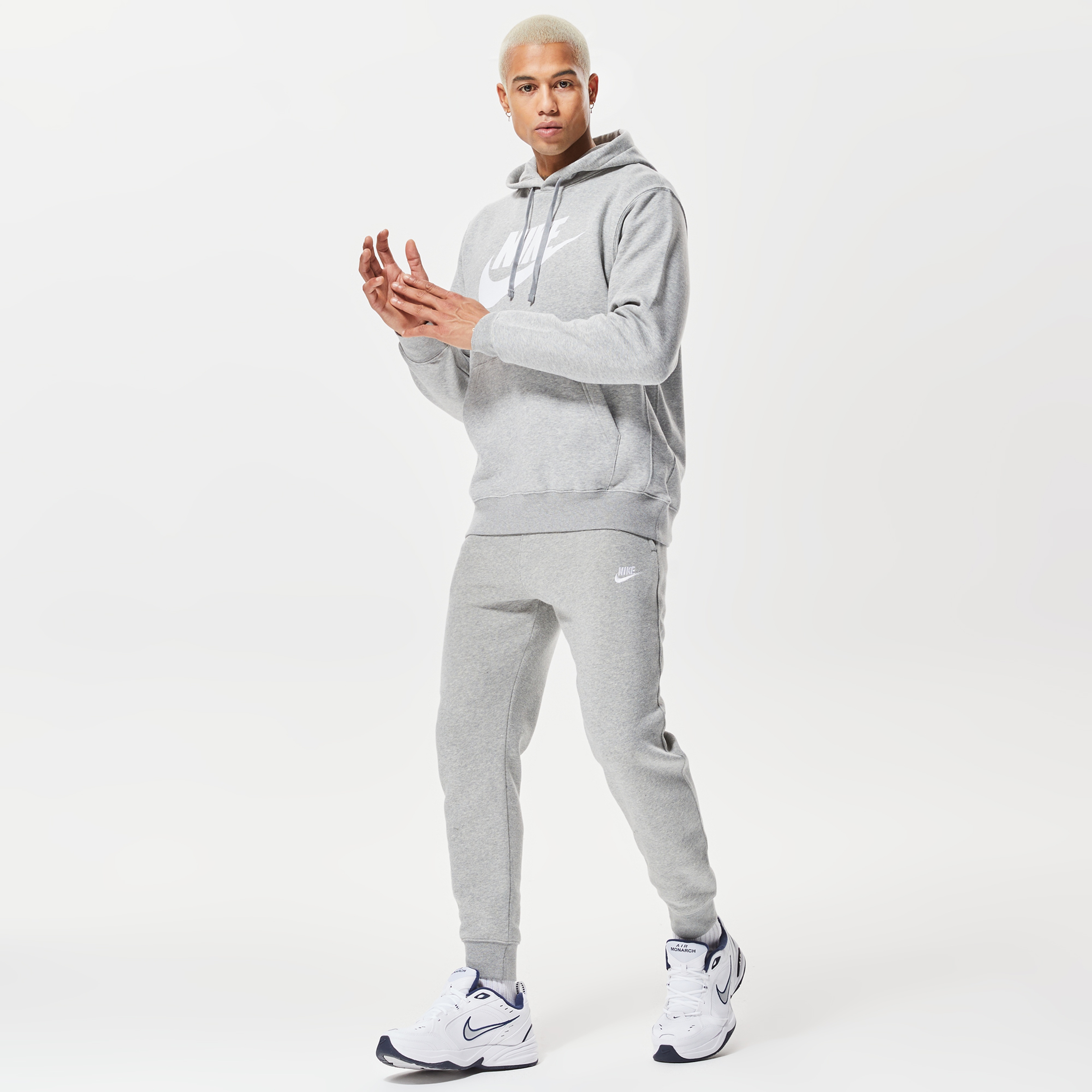 Nike Club Hoodie Po Bb Gx Erkek Gri Hoodie