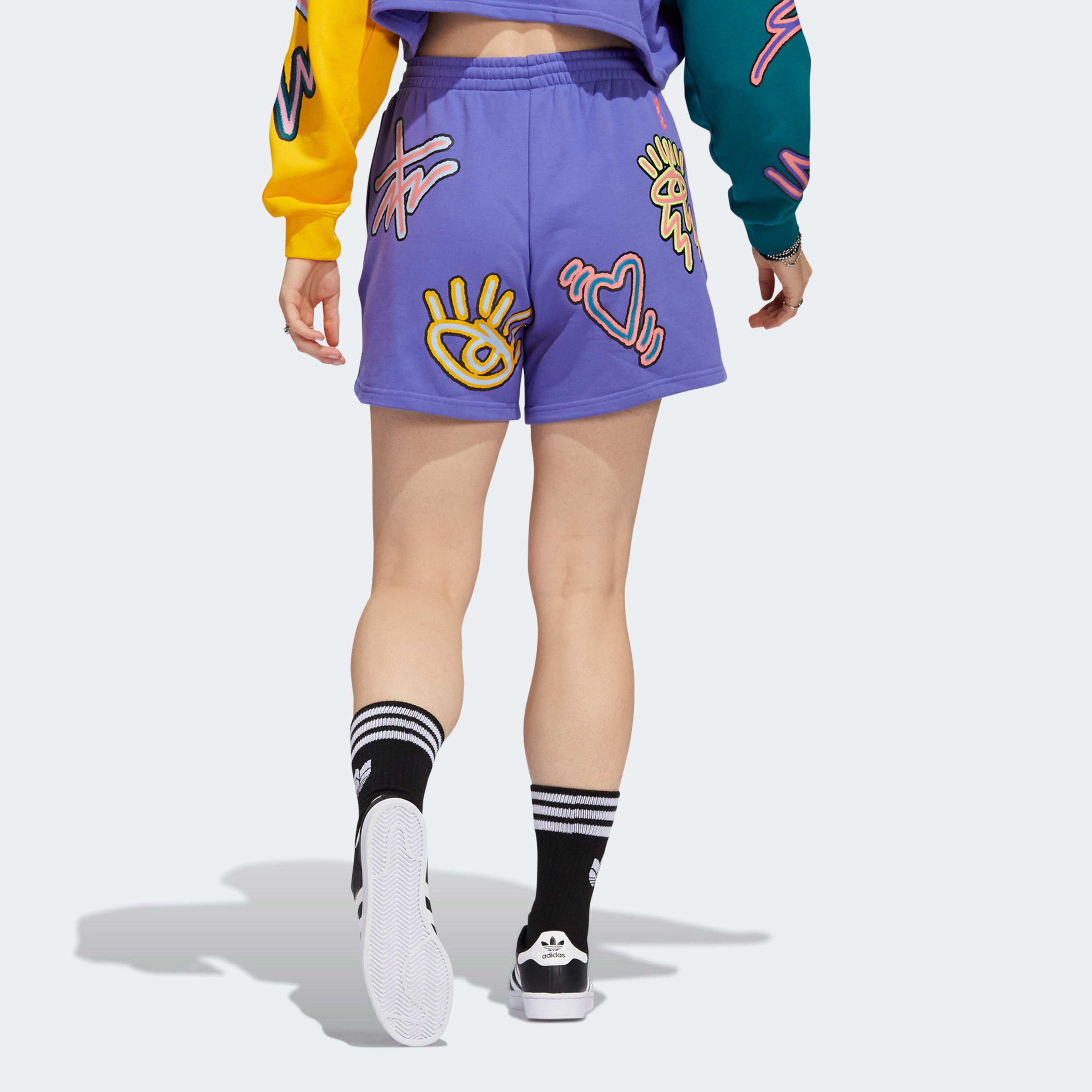 adidas Loveuni Kadın Mor Şort