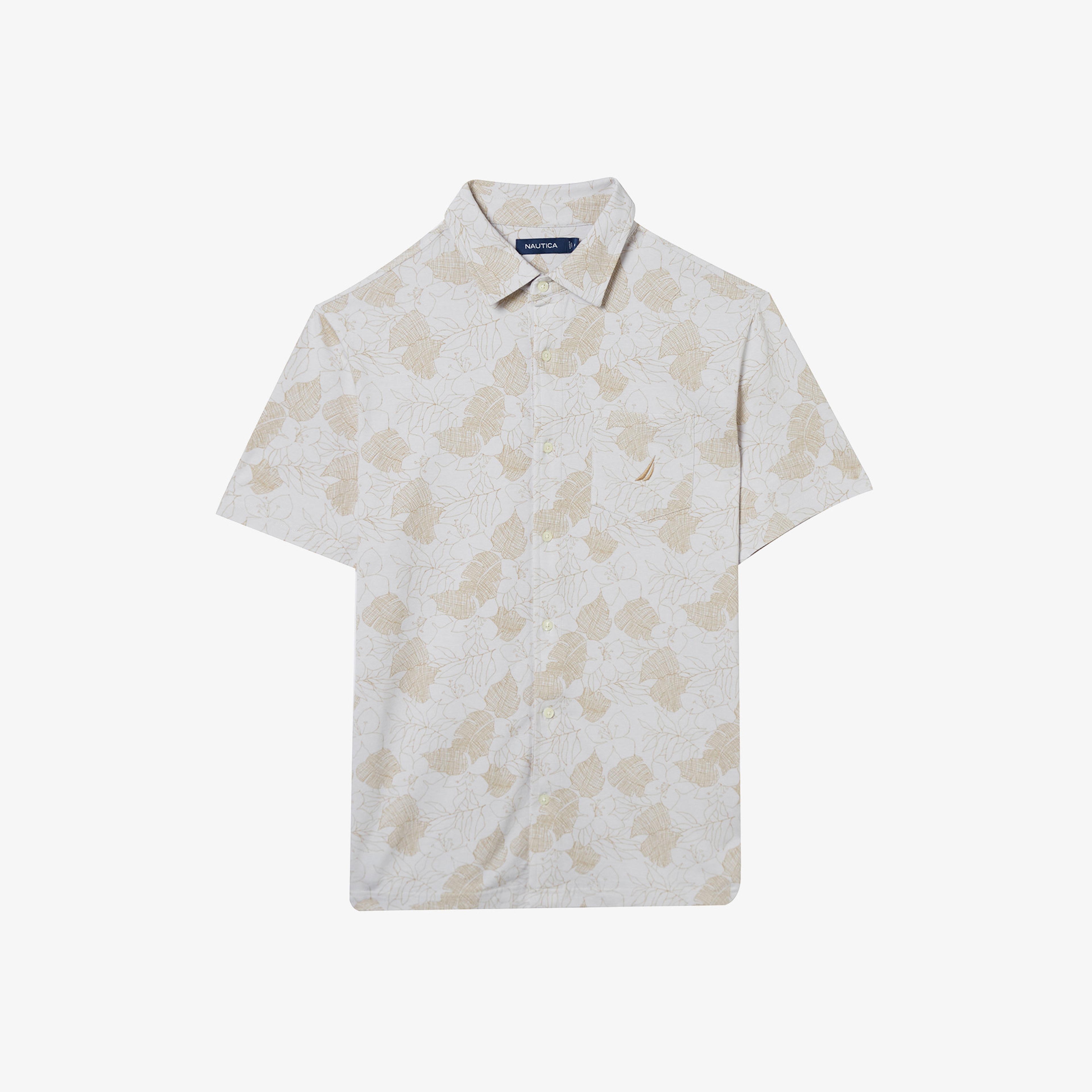 NAUTICA ERKEK GRİ KISA KOLLU GÖMLEK