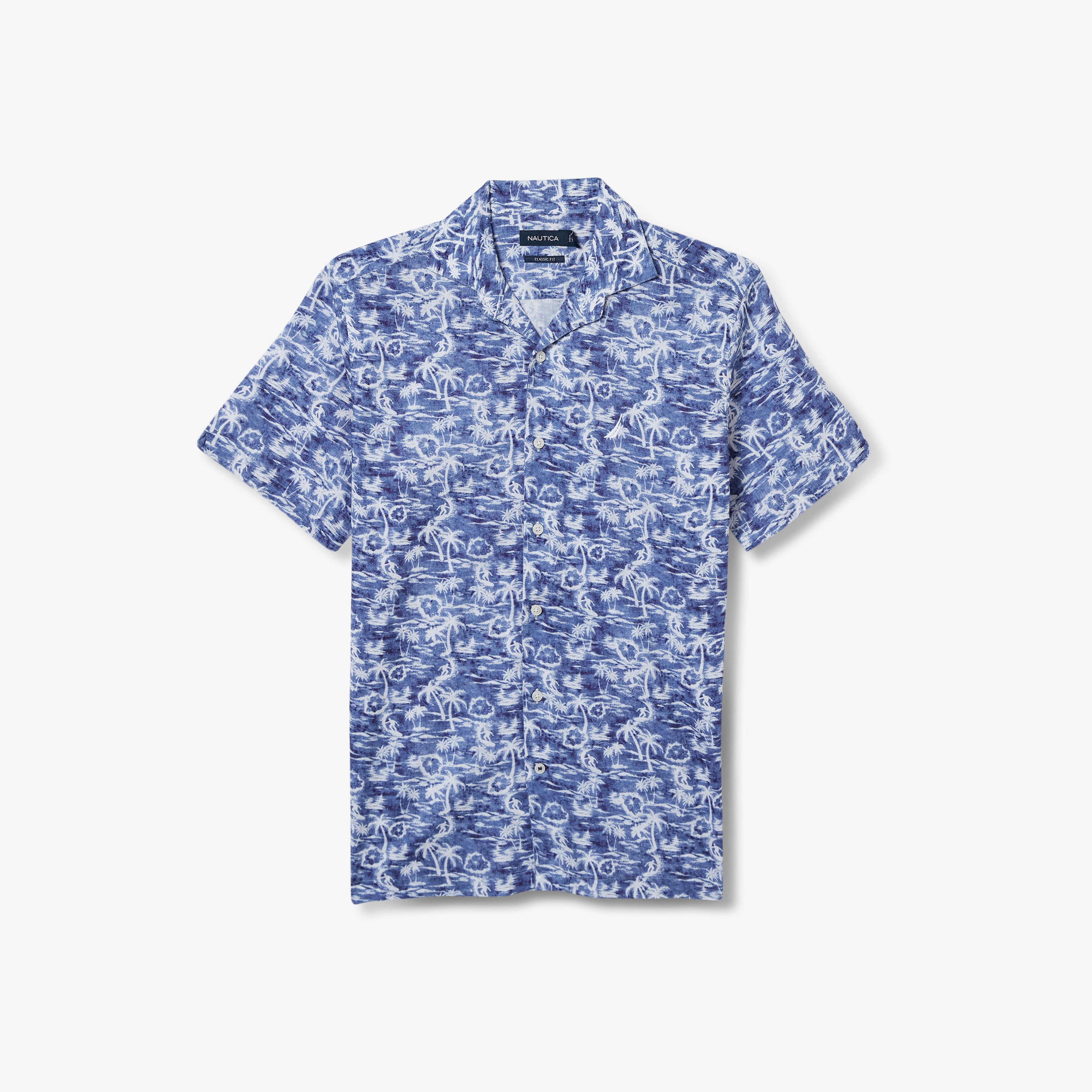 NAUTICA ERKEK LACİVERT CLASSIC FIT KISA KOLLU GÖMLEK