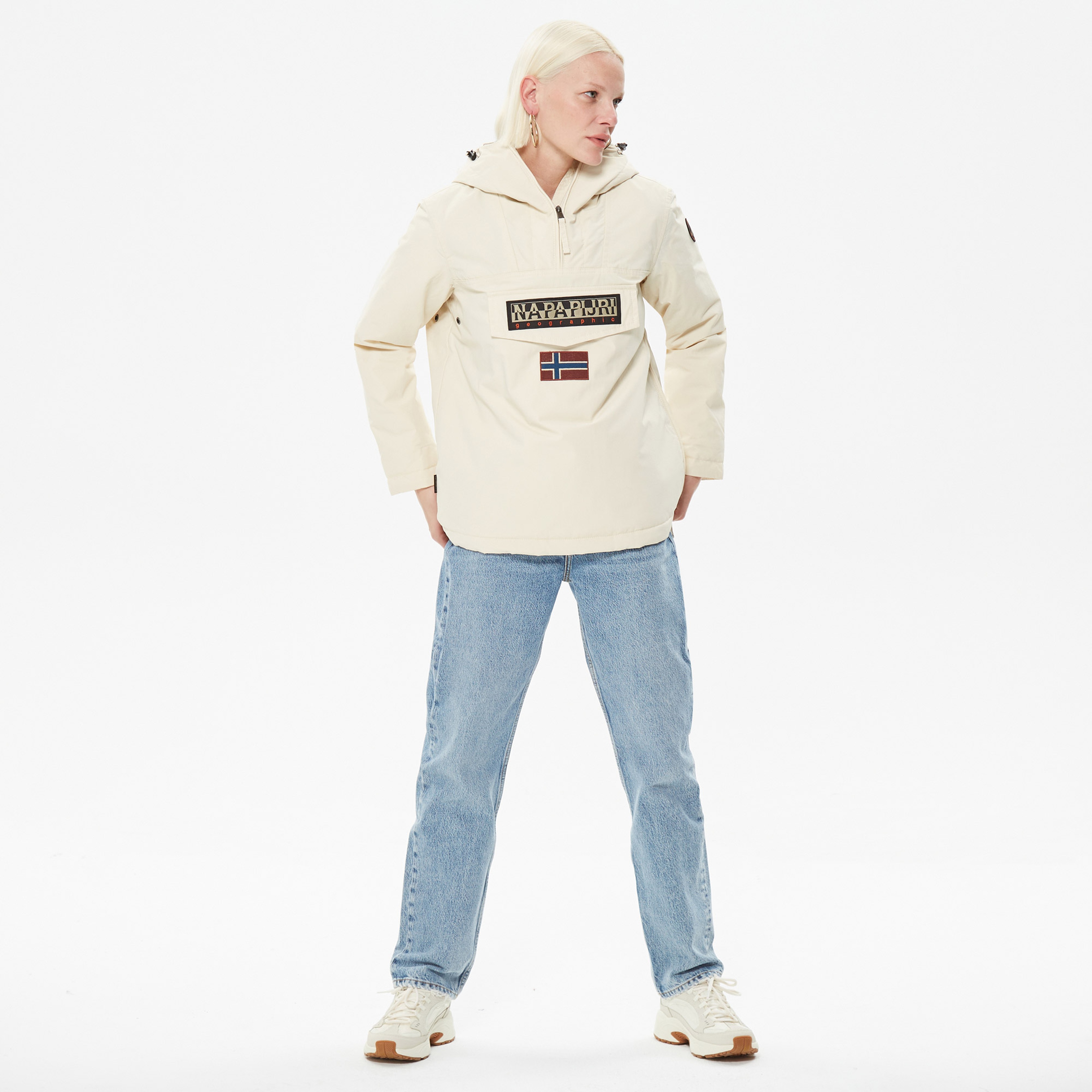 Napapijri Rainforest Winter Anorak Kadın Bej Ceket