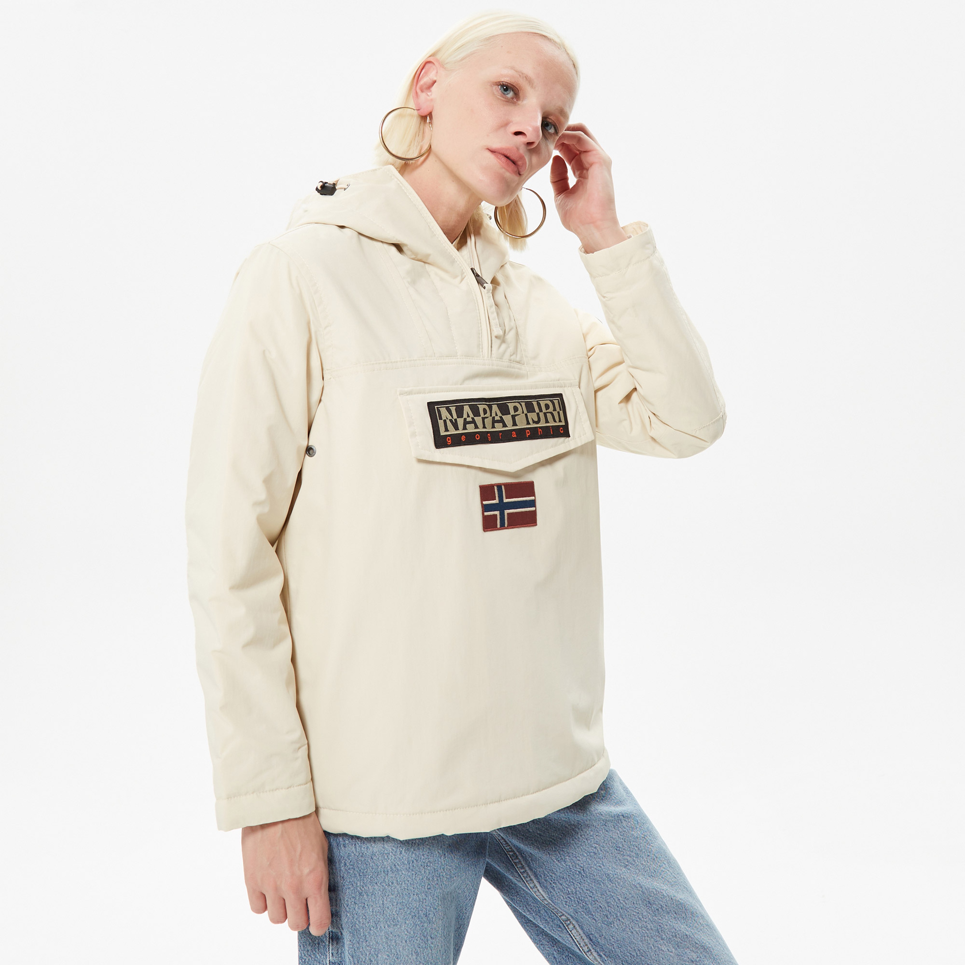 Napapijri Rainforest Winter Anorak Kadın Bej Ceket