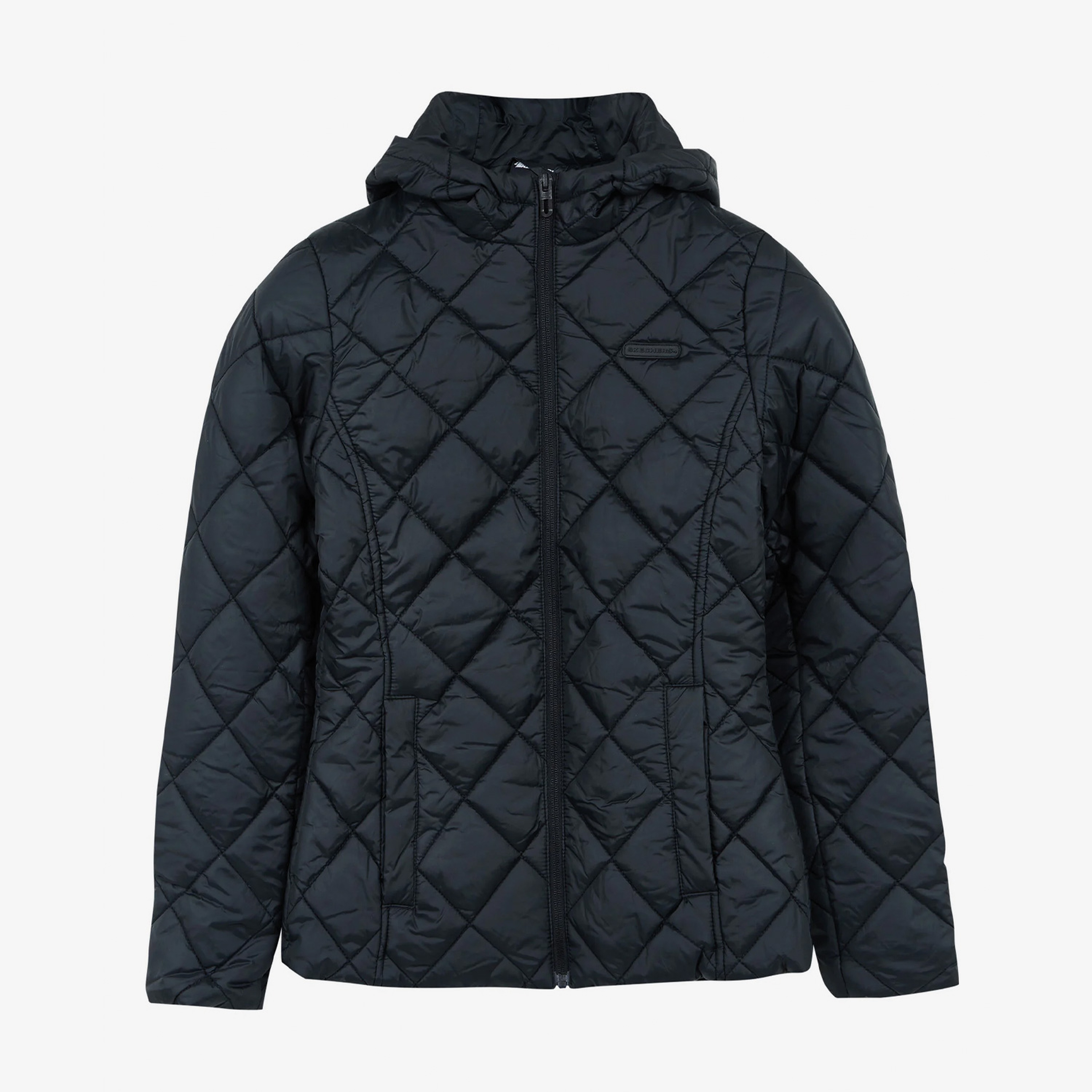 Skechers Capitone Hooded Kadın Siyah Mont