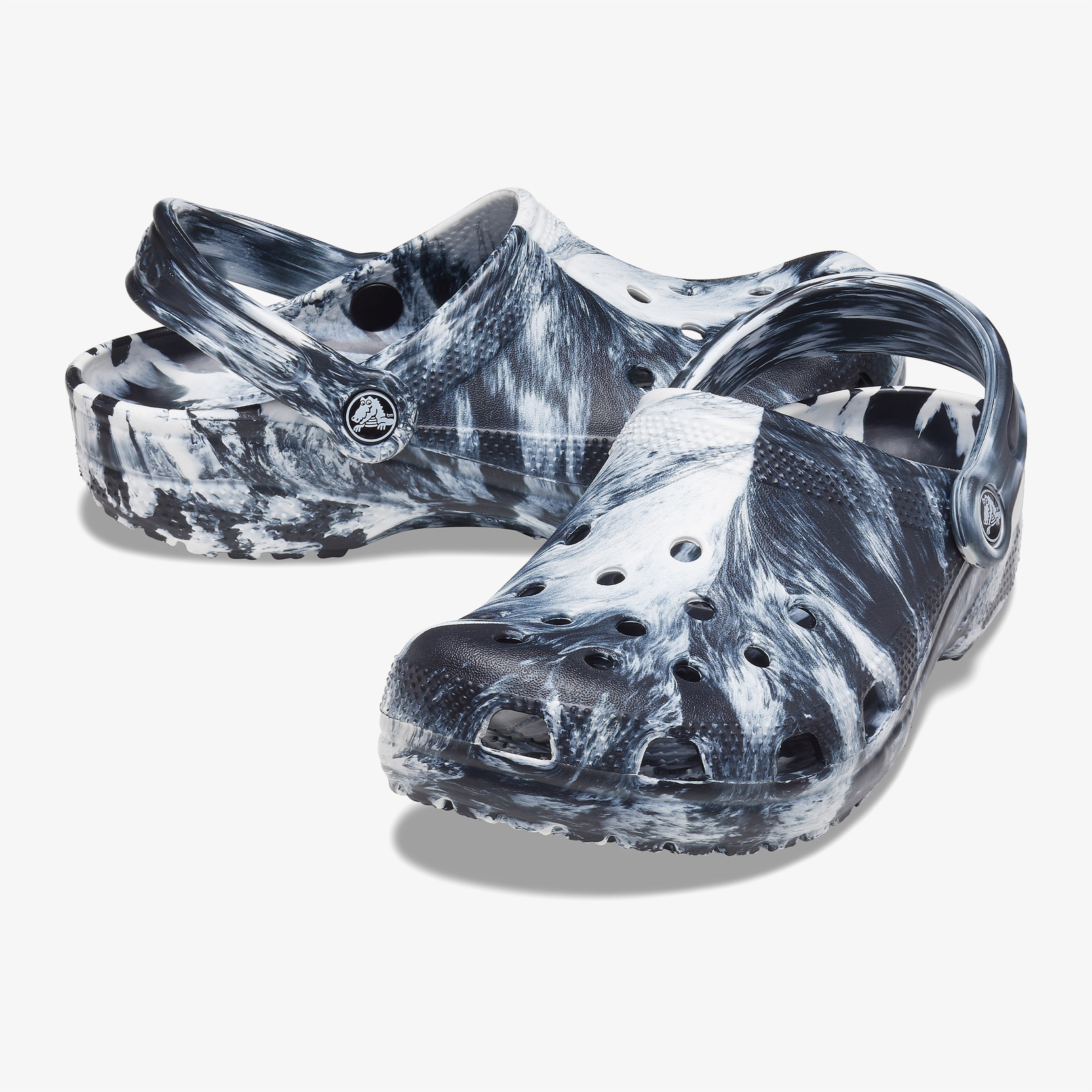 Crocs Classic Marbled Clog Kadın Siyah Terlik