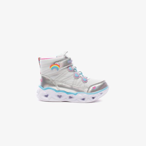 Skechers Heart Lights Bebek Gri Bot