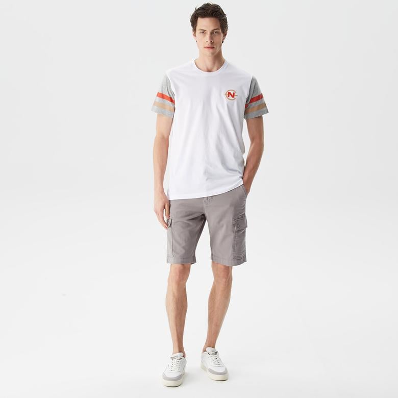 Nautica Erkek Gri Bermuda Şort