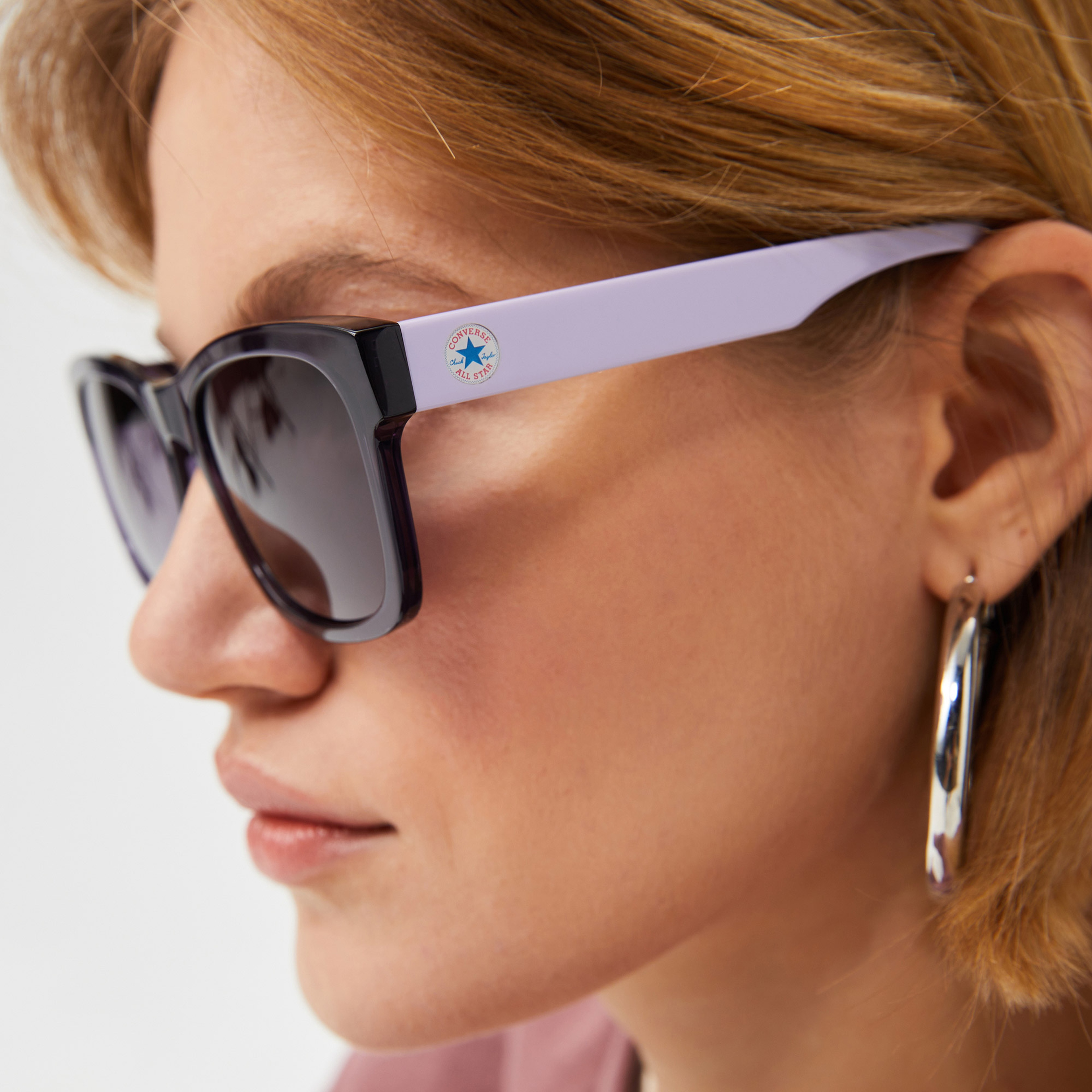 Converse Kadın Mor Kare Çerçeveli Gözlük