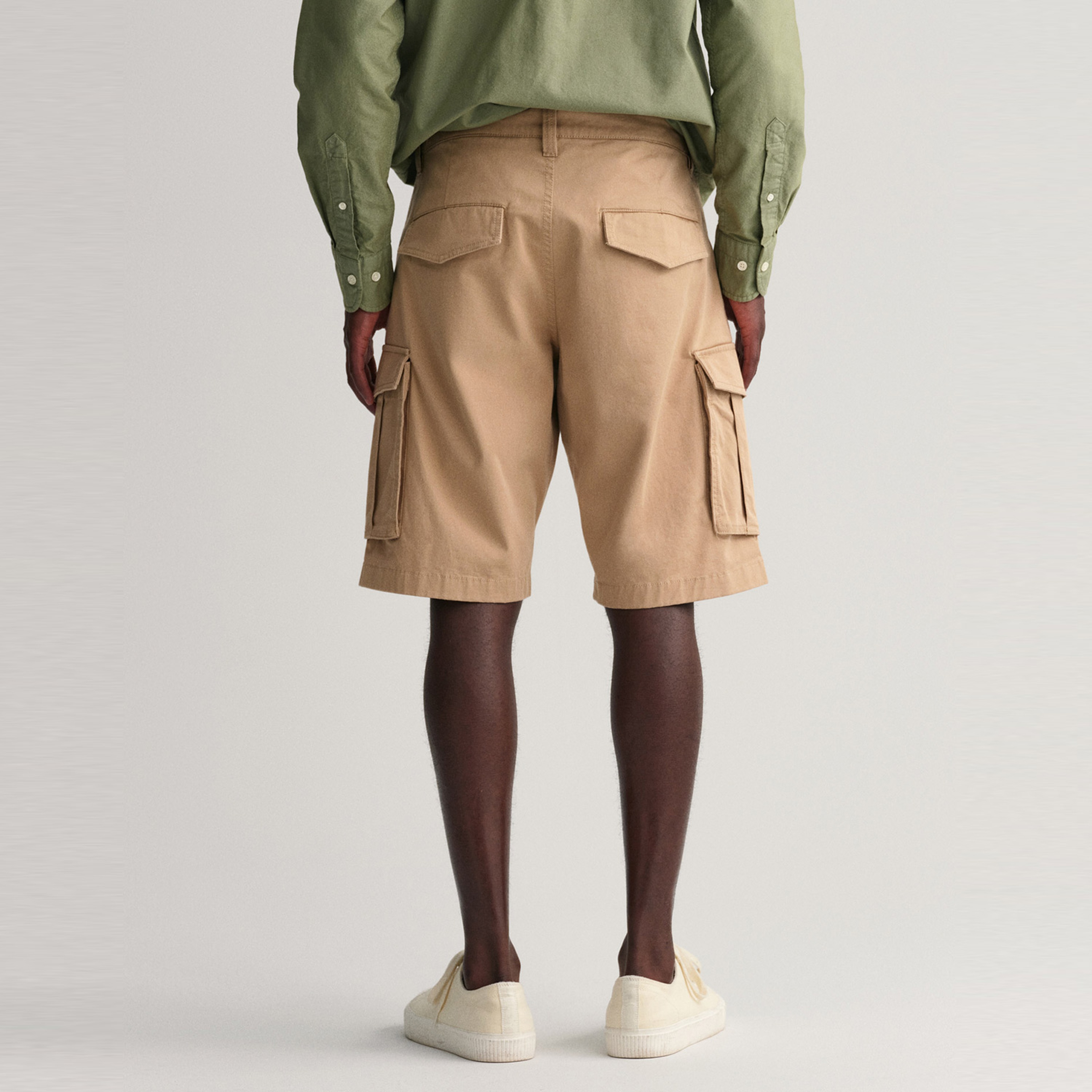 Gant Erkek Bej Relaxed Fit Kargo Şort