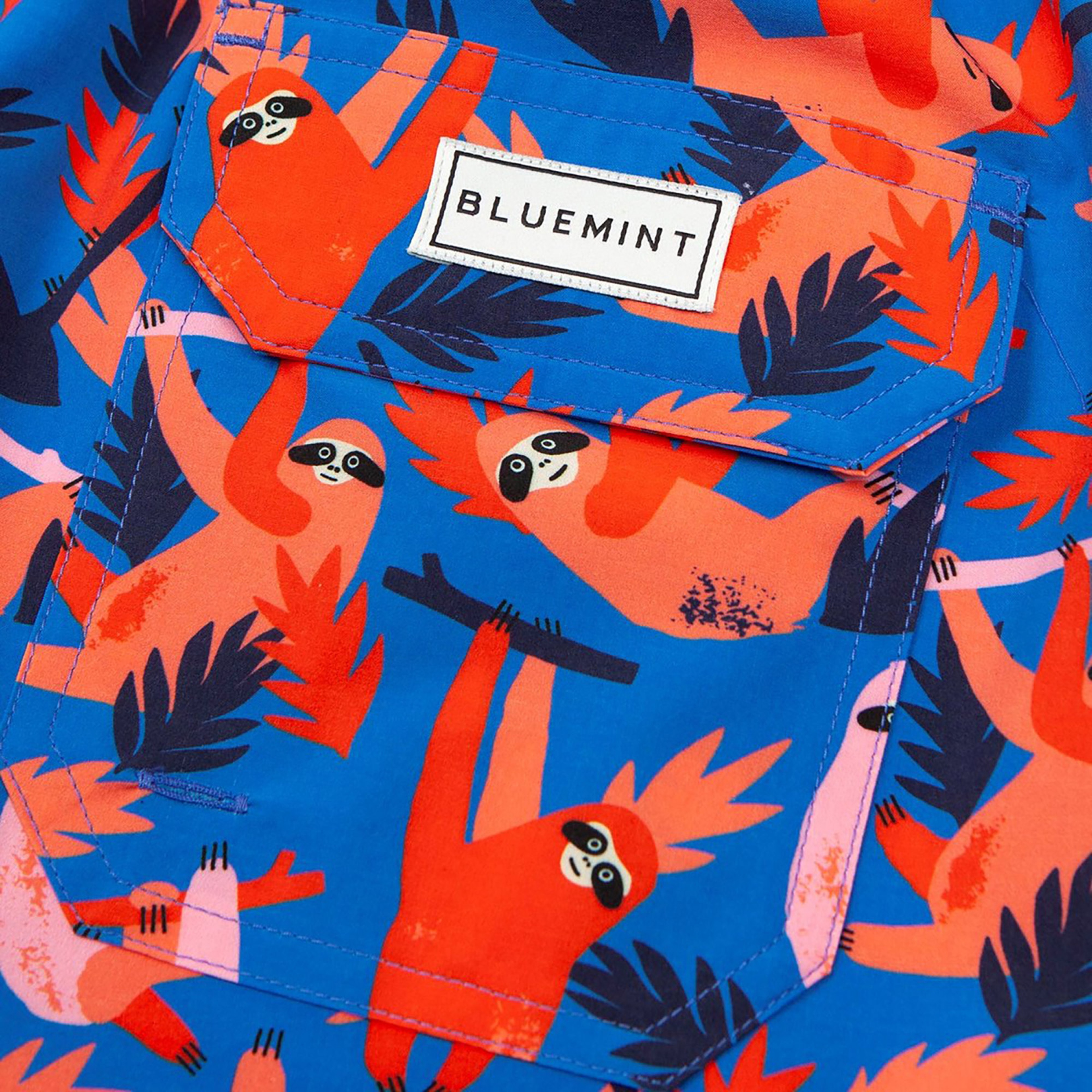 Bluemint Arthus Stretch II Erkek Mavi Mayo Şort